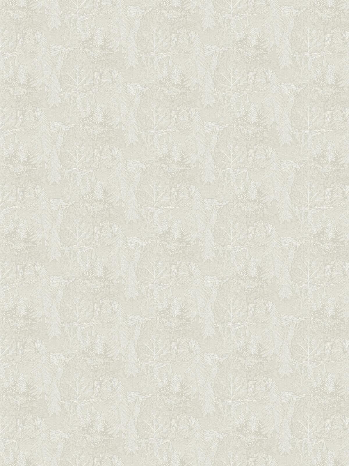 Tapete mit Pflanzenmotiv Bäume NORTHERN FOREST beige
