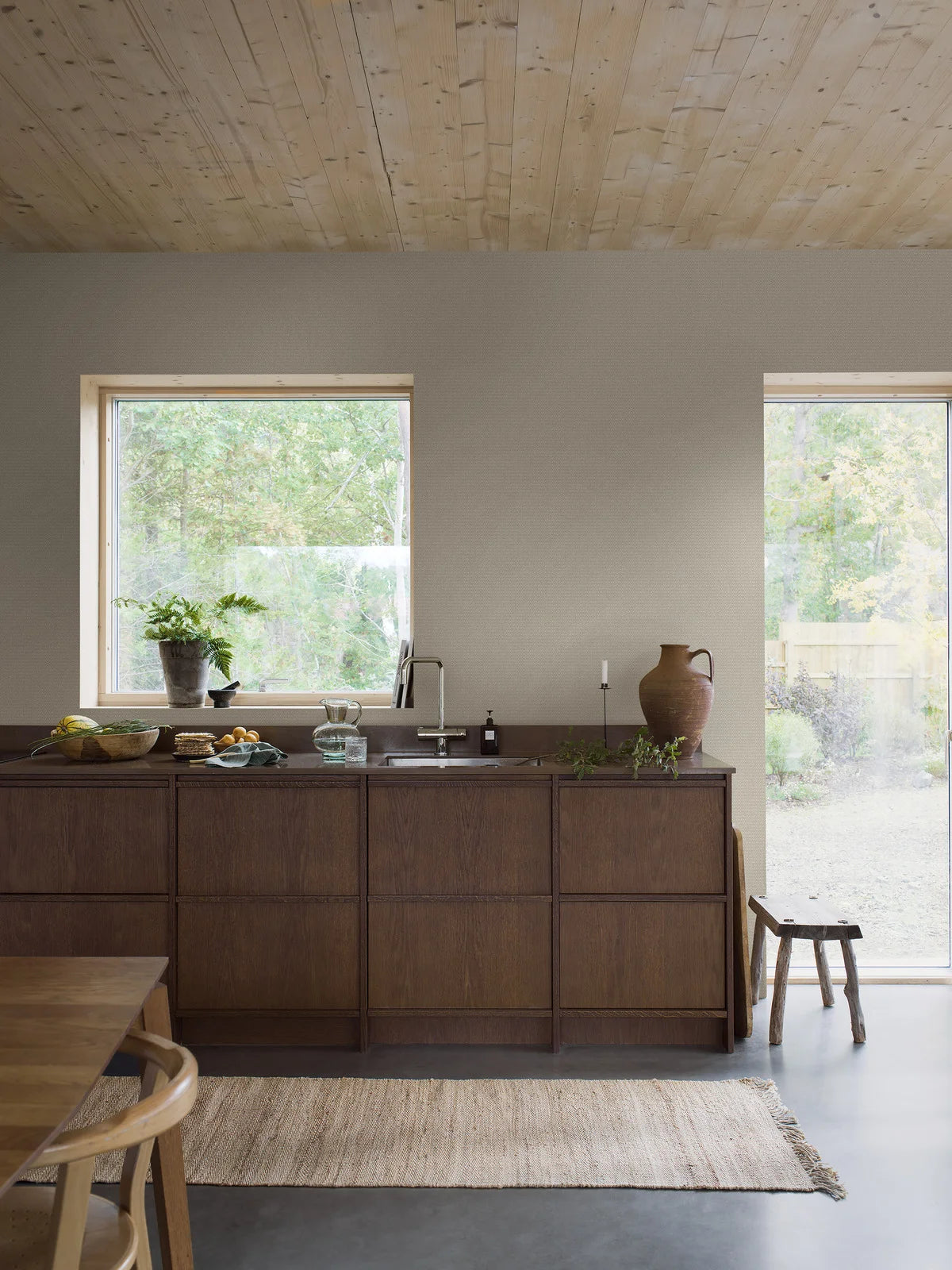 Tapete mit geometrischem Muster WILLOWHERB beige