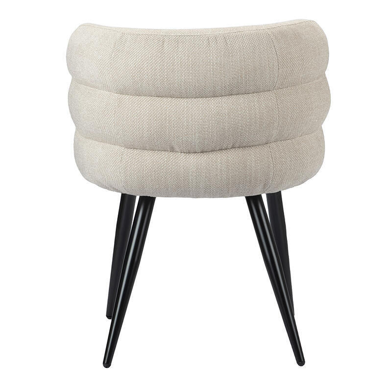 CLOUD Chair Light Beige with Black Base