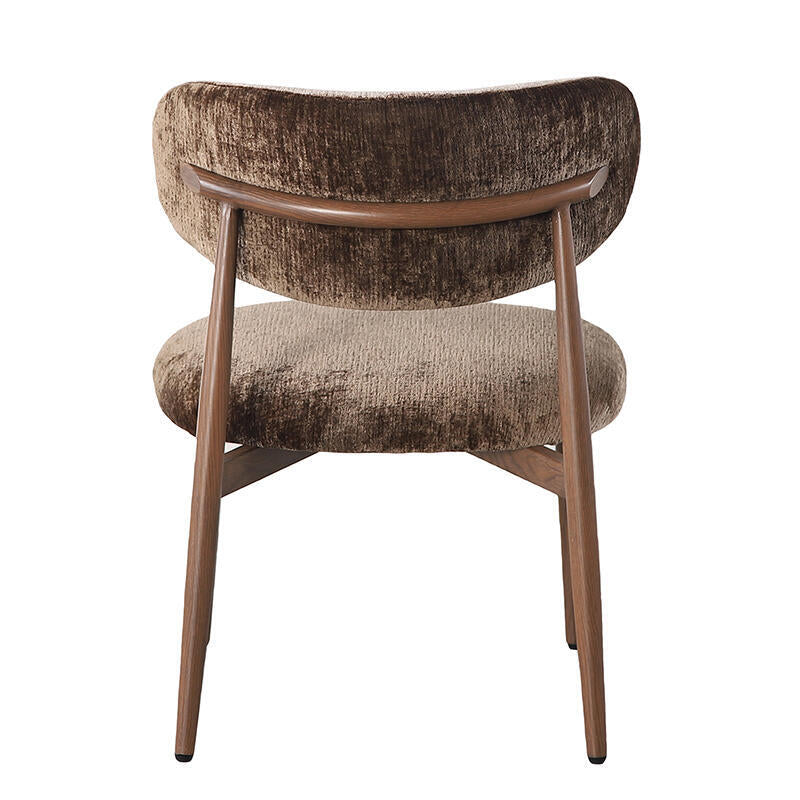 Sessel JAPANDI braun mit dunklem Holzgestell