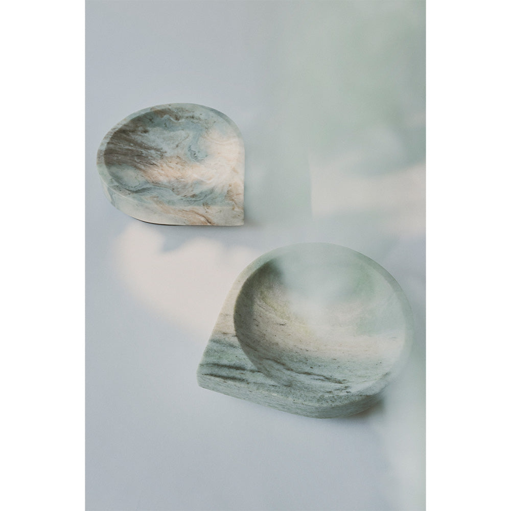 Decorative bowl STILLA green onyx