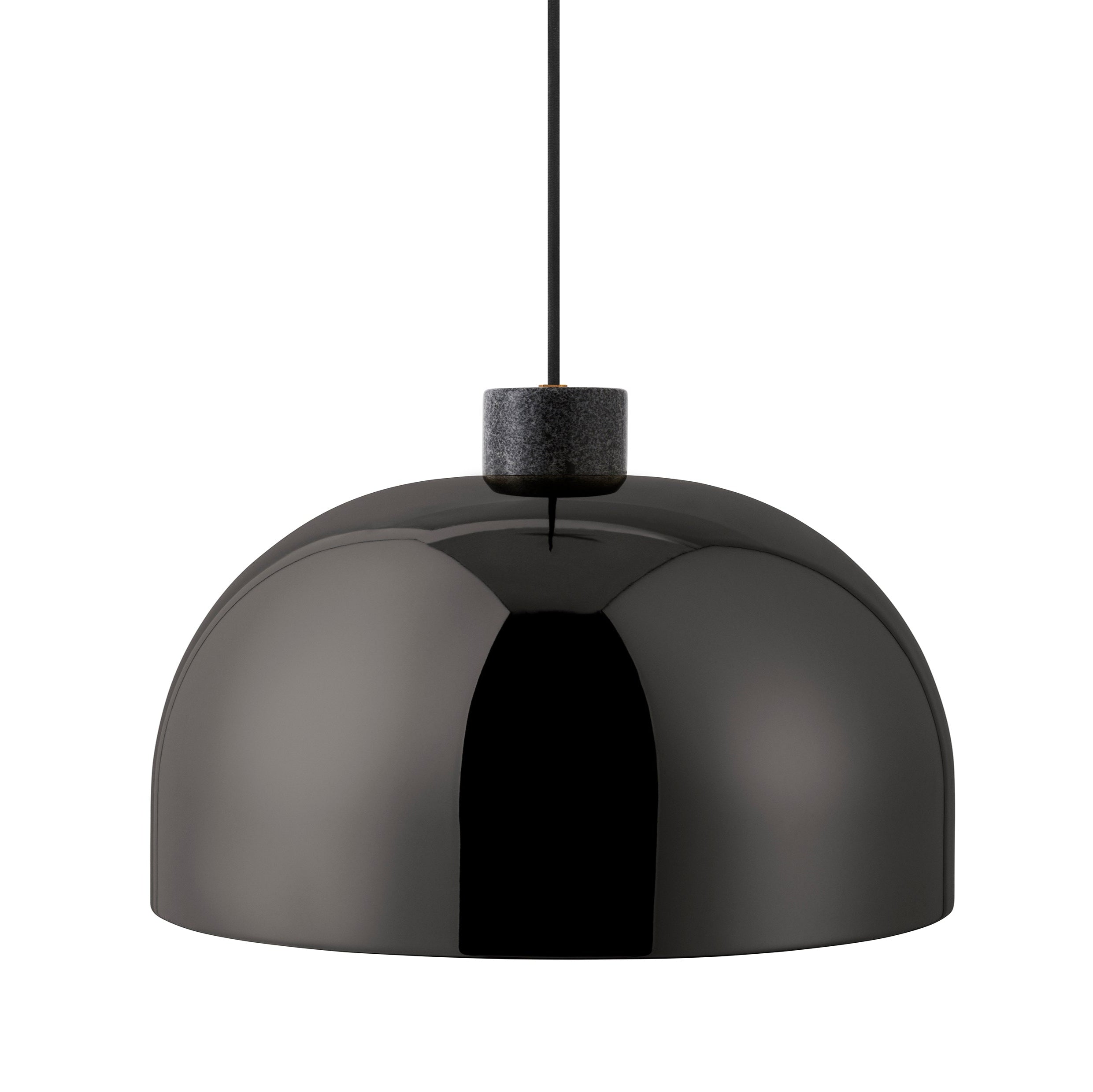 GRANT schwarze Pendelleuchte mit schwarzem Granit