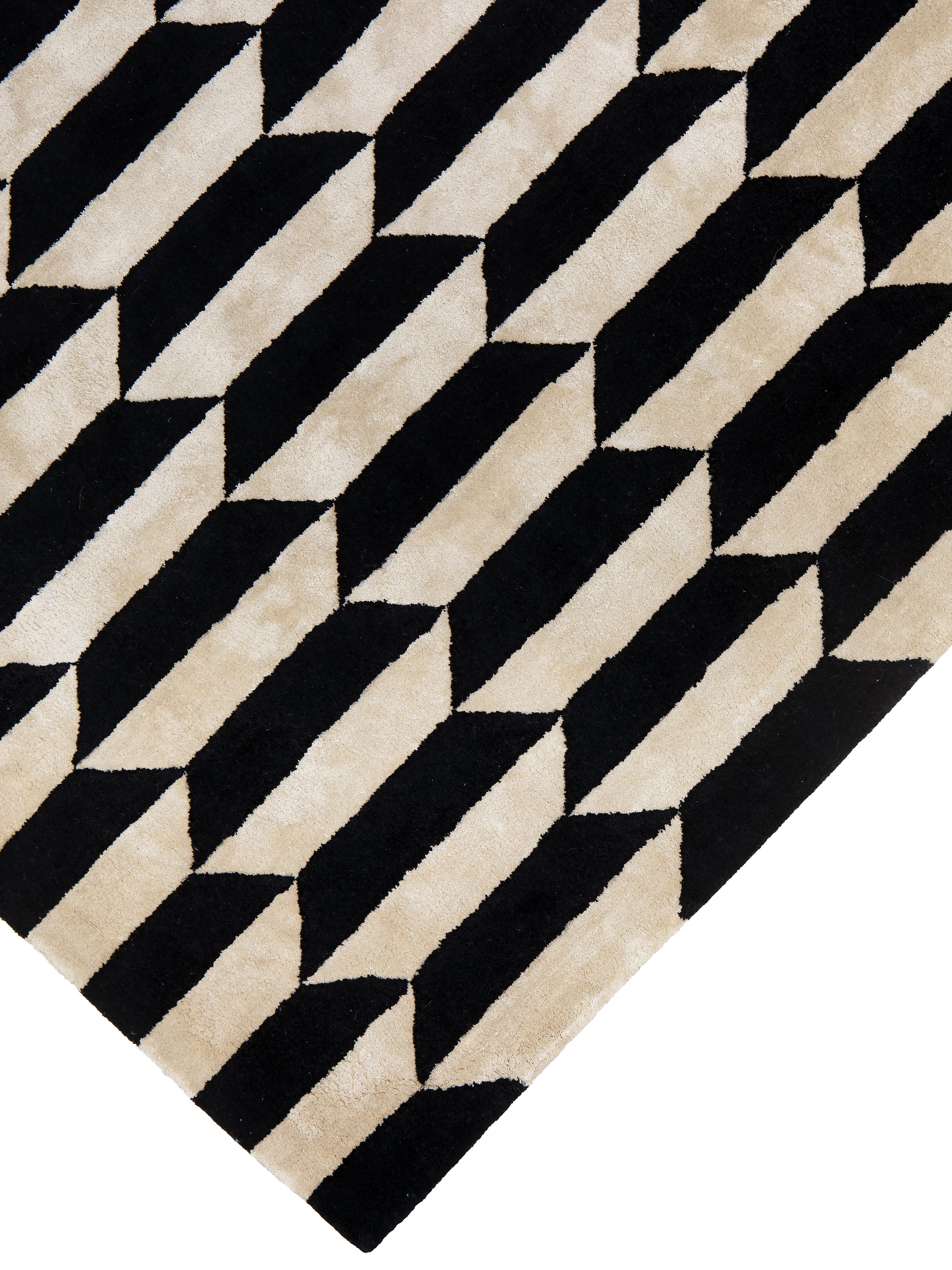 Teppich NOBLE creme mit Schwarz