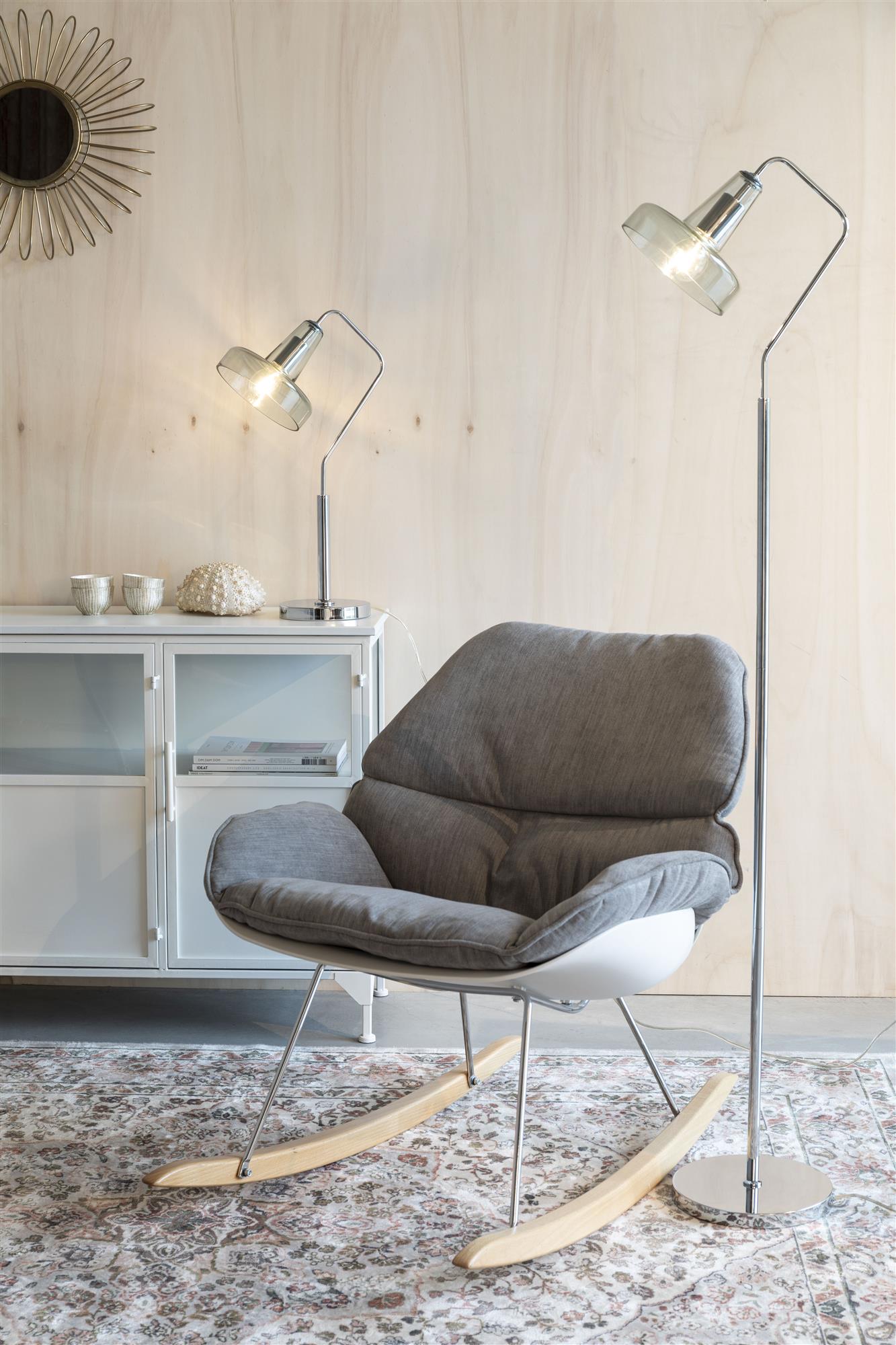 ANSHIN silver floor lamp