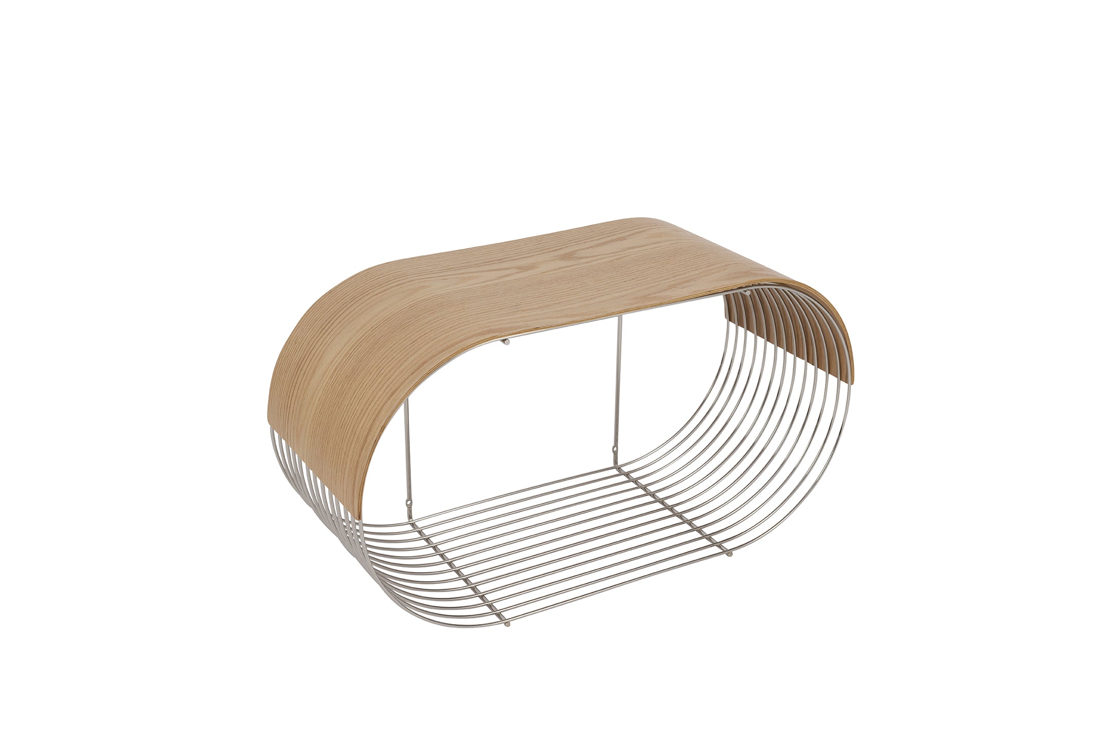 CURVA tray light oak wood