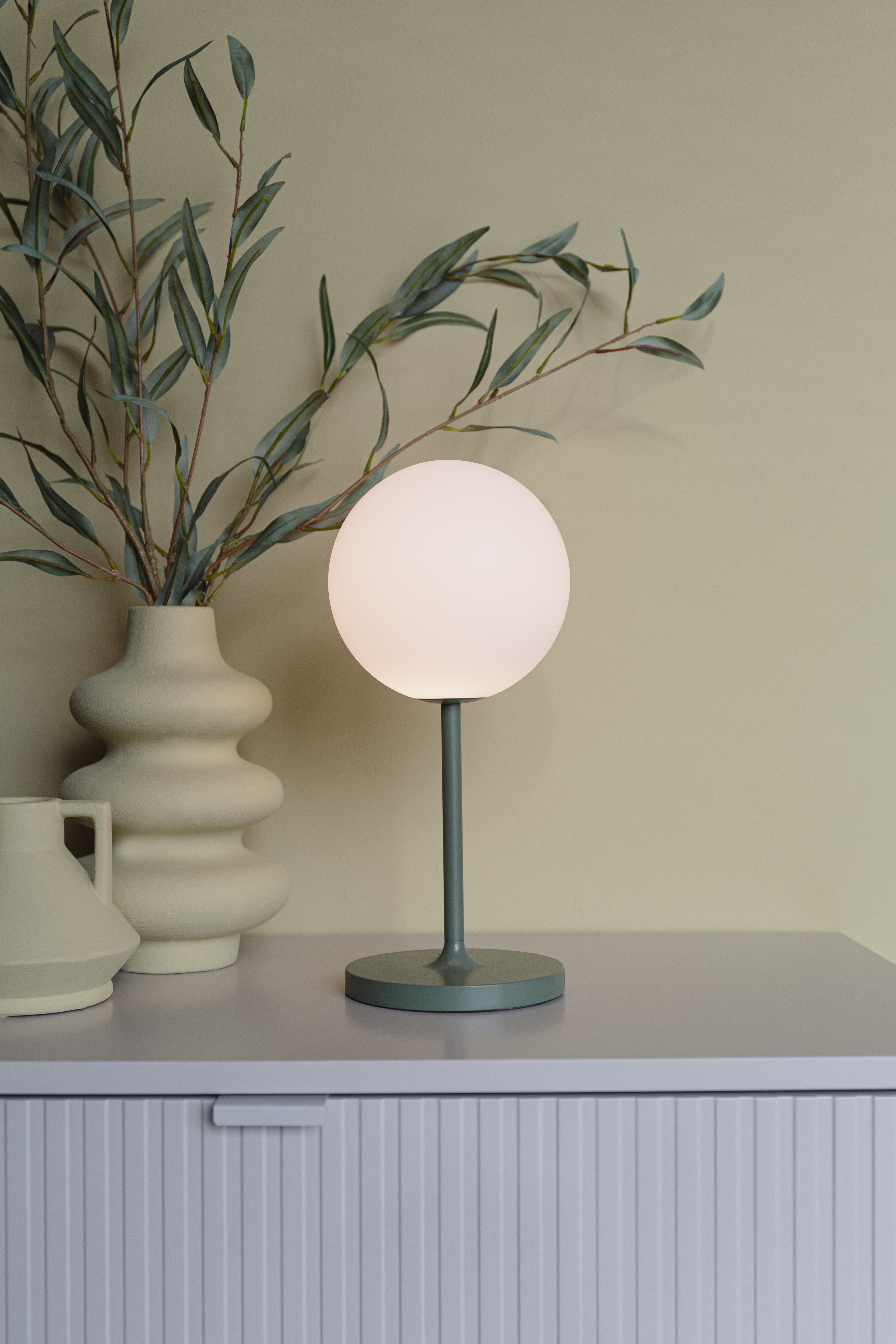 Table Lamp Hub Green White Label Living    Eye on Design