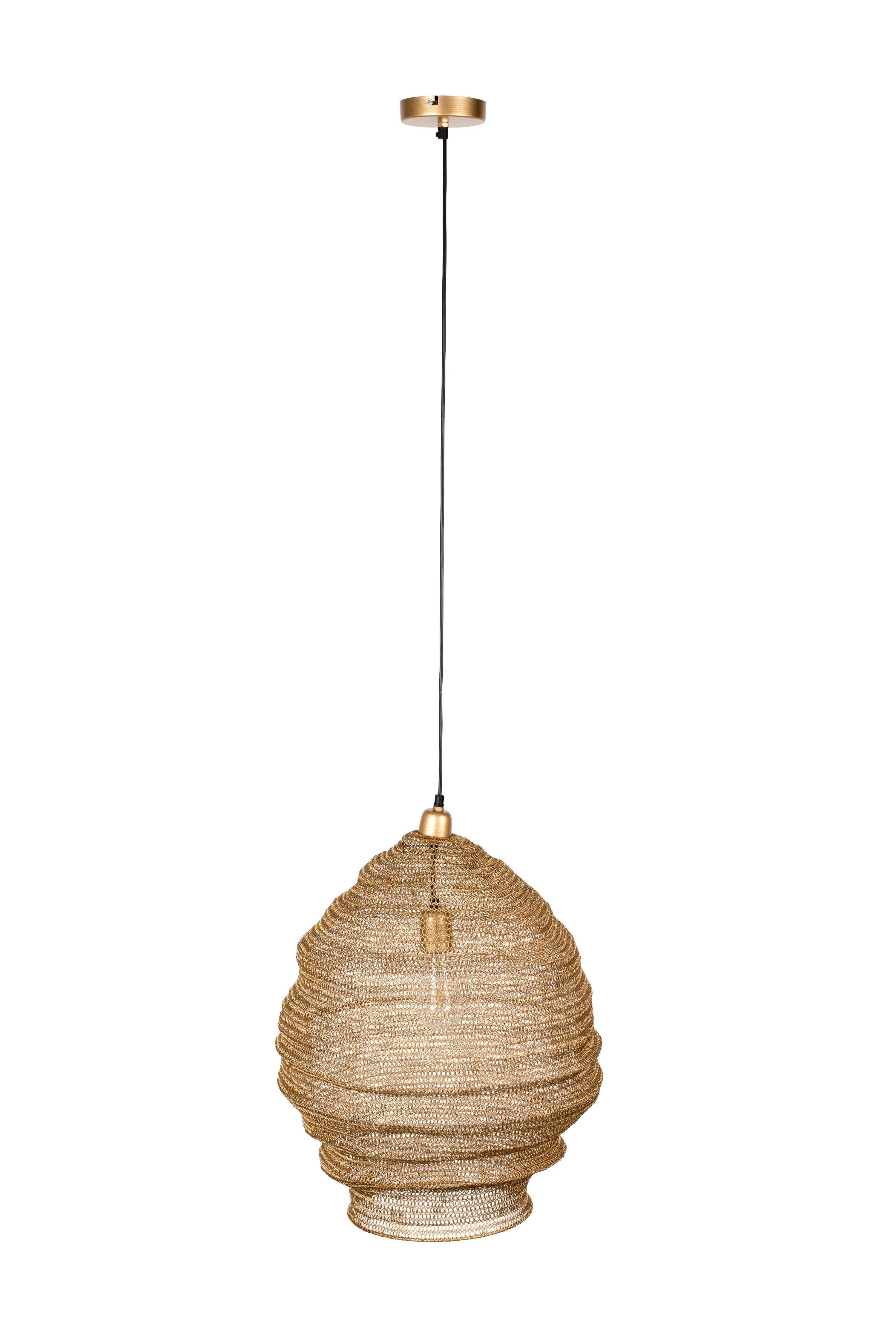 Pendant Lamp Lena L Brass White Label Living    Eye on Design