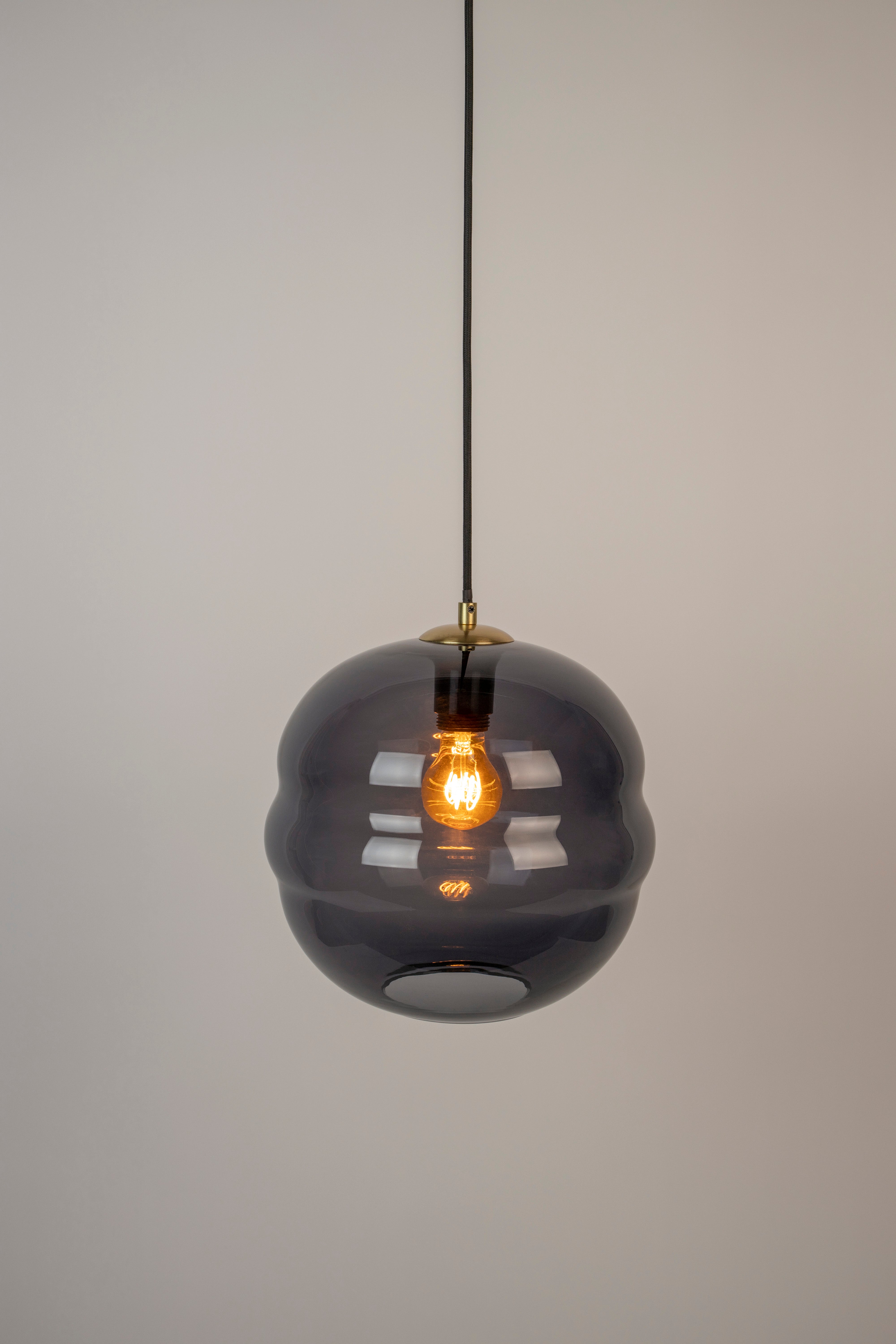 Pendelleuchte LAUREN schwarzes Glas