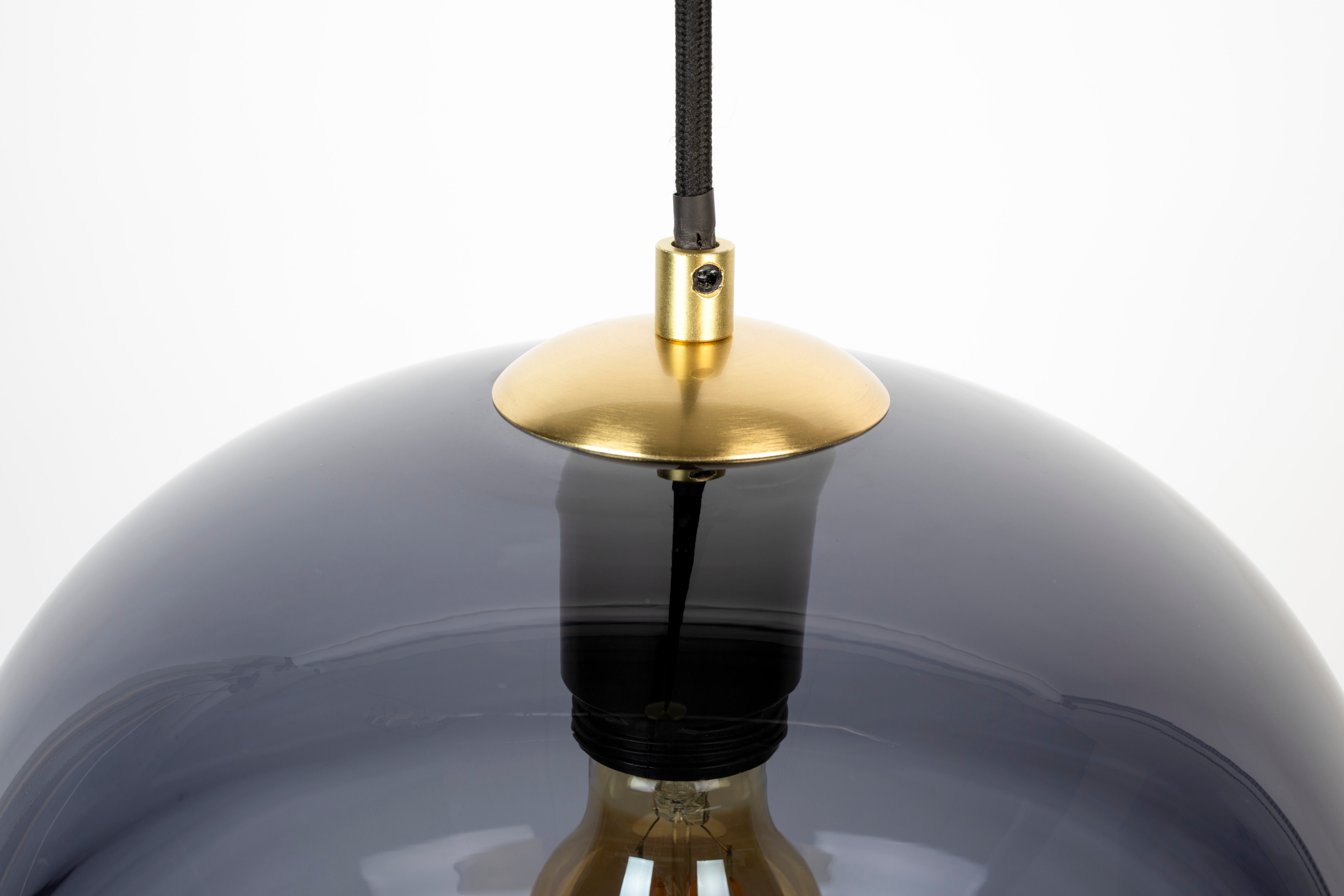Pendelleuchte LAUREN schwarzes Glas