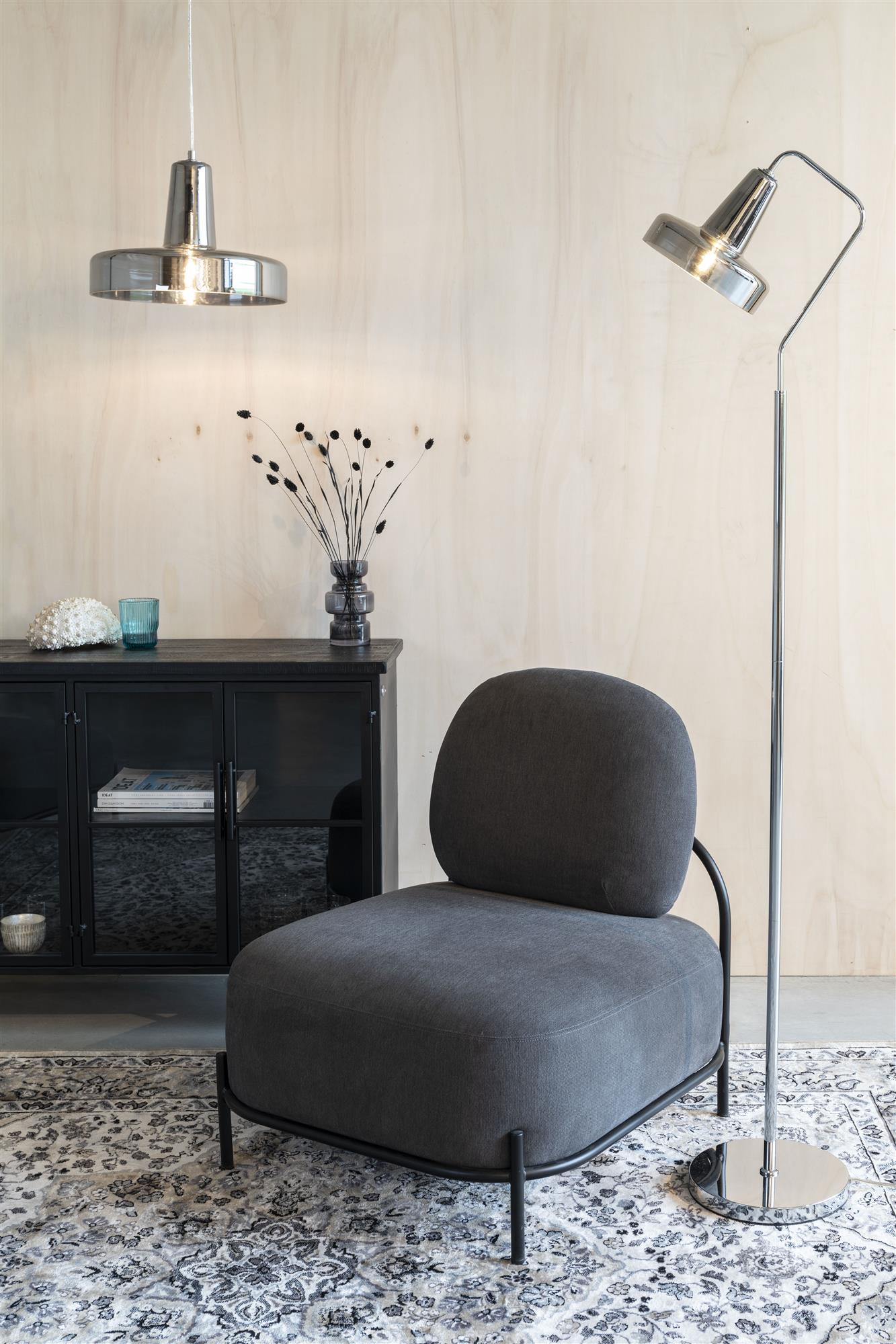 ANSHIN pendant lamp smoked glass