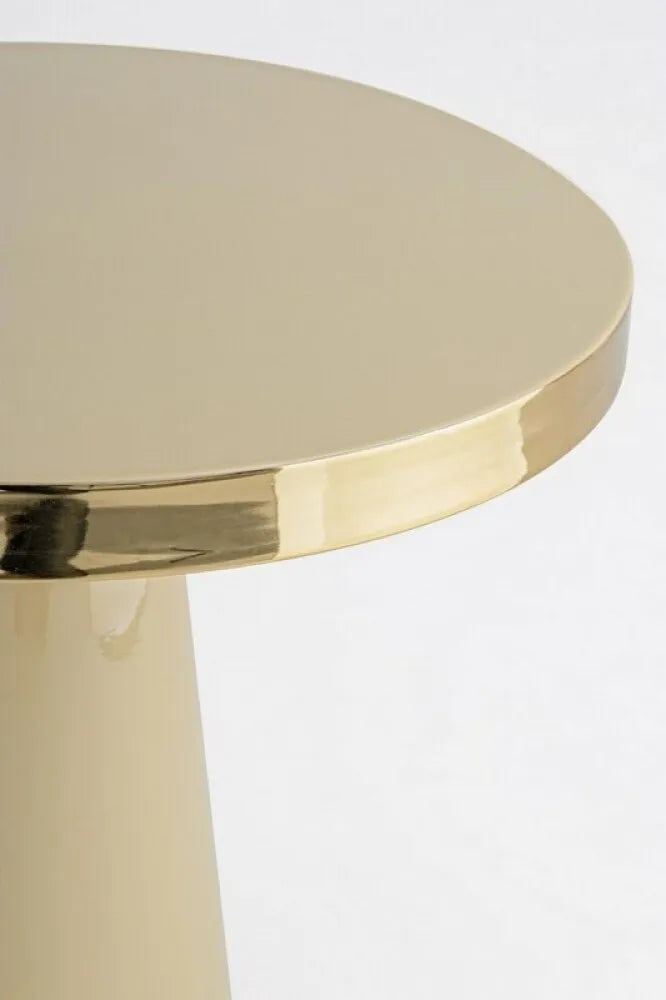 Kaffeetisch NANDIKA in Beige mit Gold