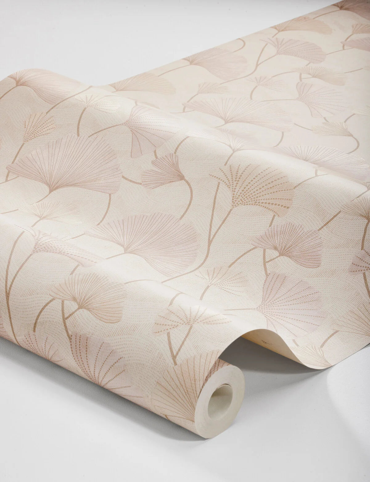 Strukturierte Tapete mit Pflanzenmotiv SOPHIA beige-rosa