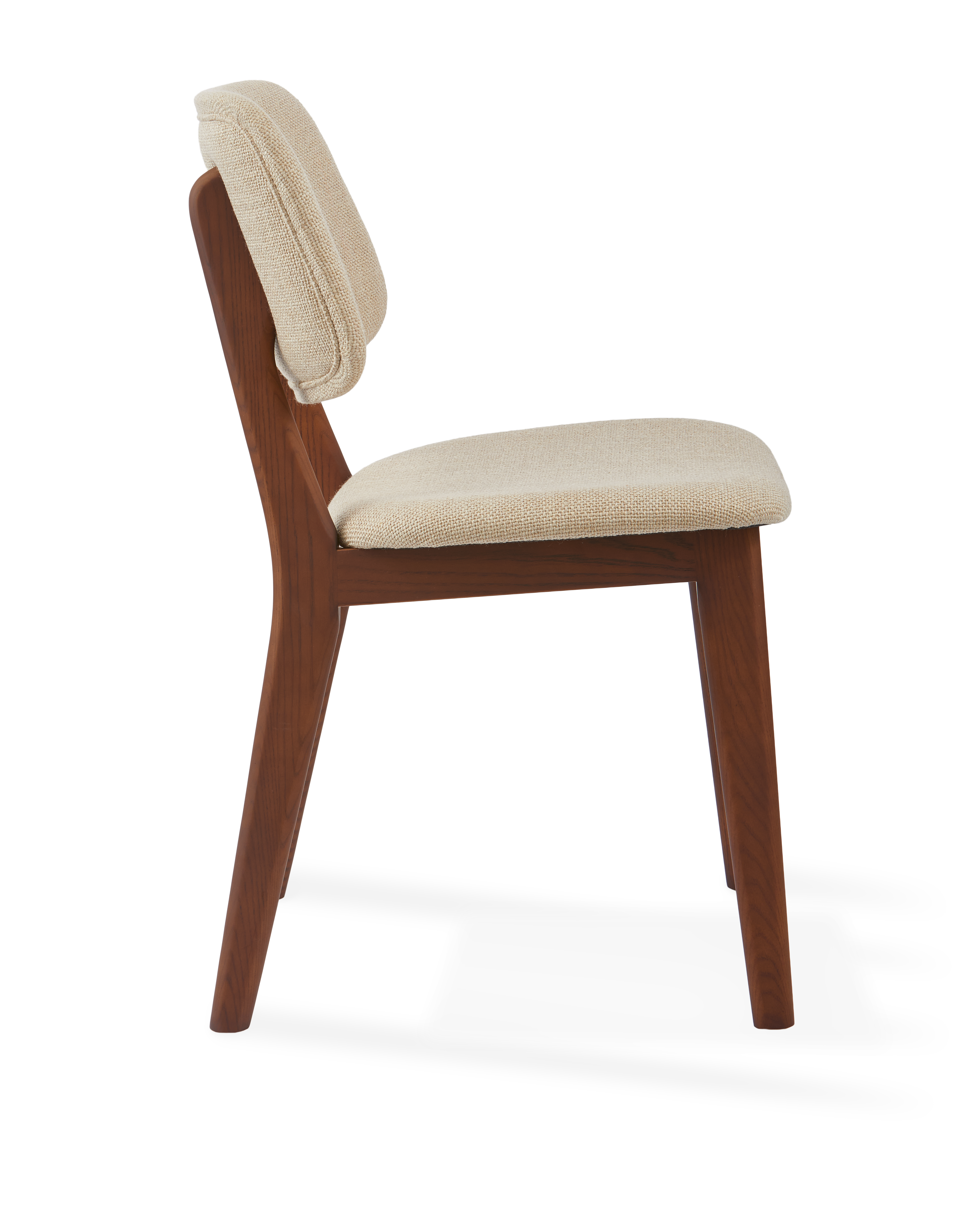 HAPPY DAYS Chair beige with wooden base