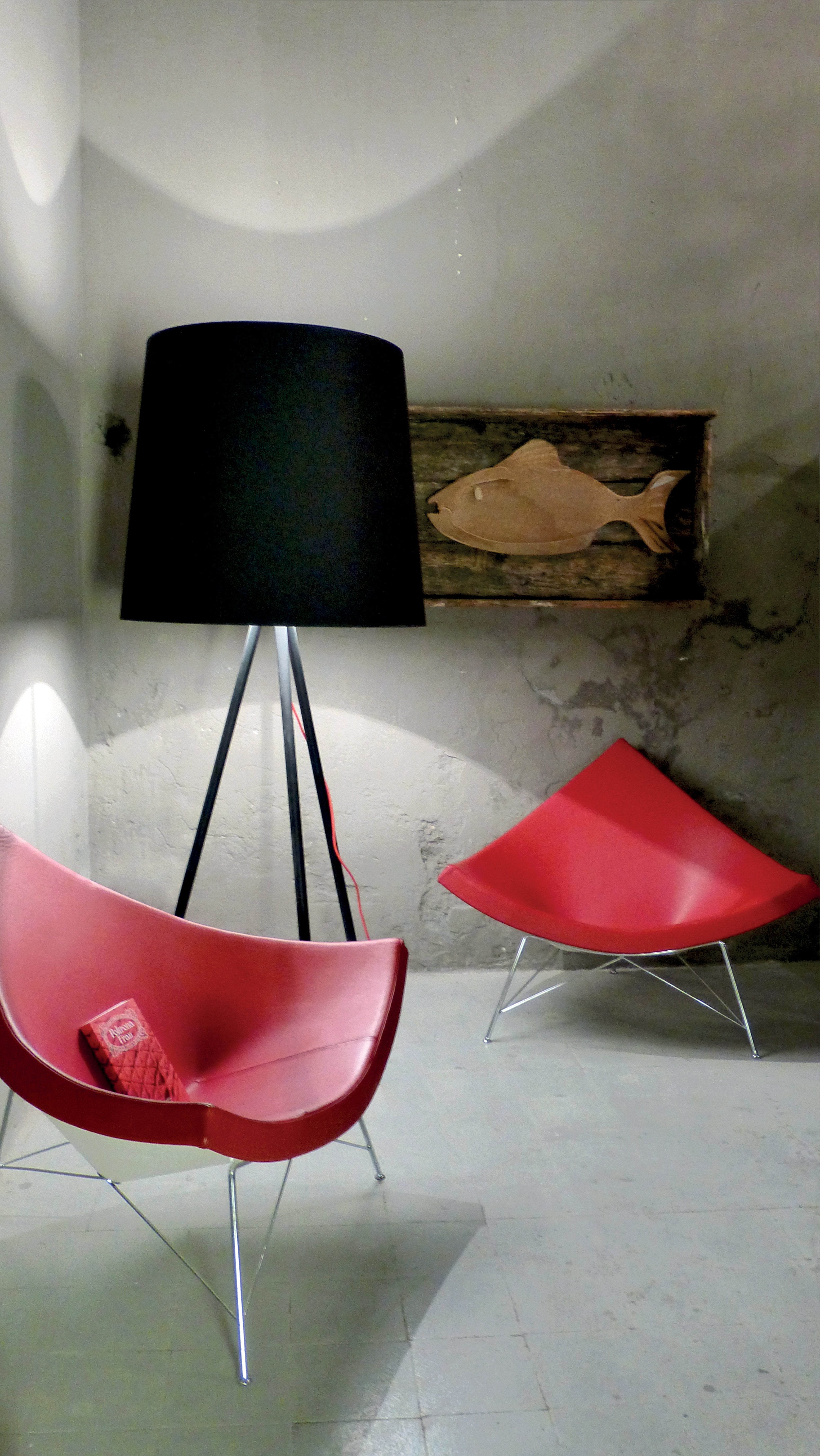Lampa podłogowa EVA biały klosz z aluminiową podstawą
