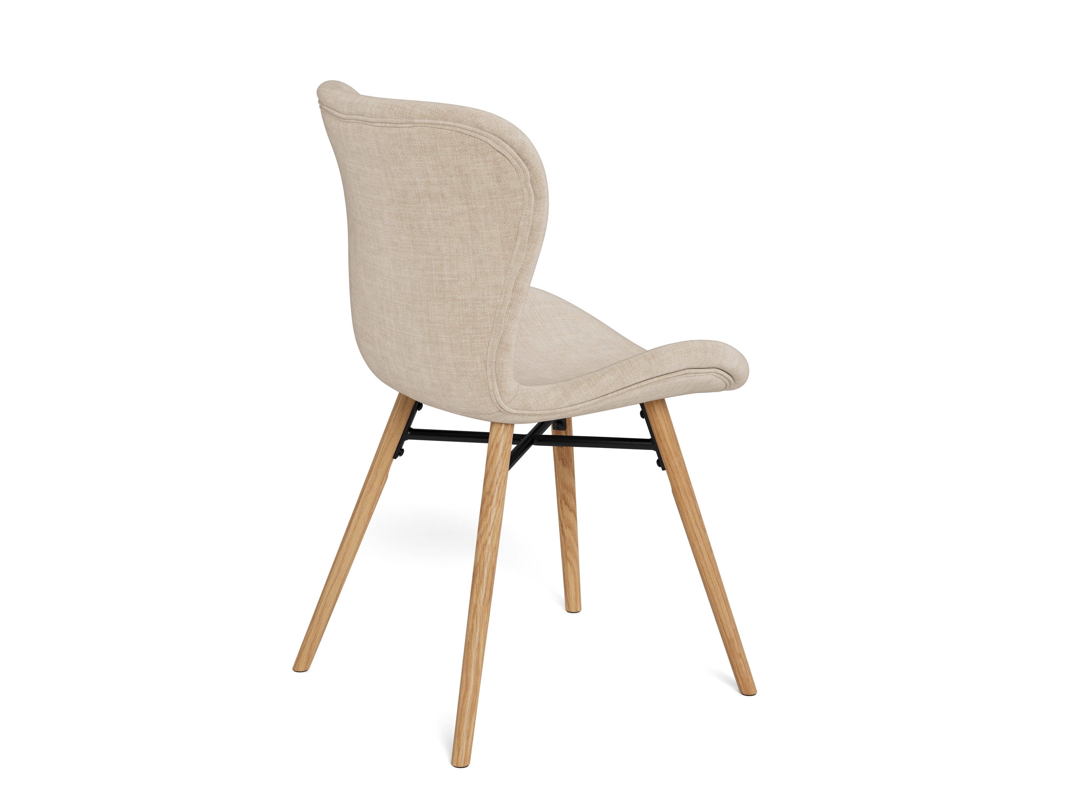 Batilda sand chair with a wooden base