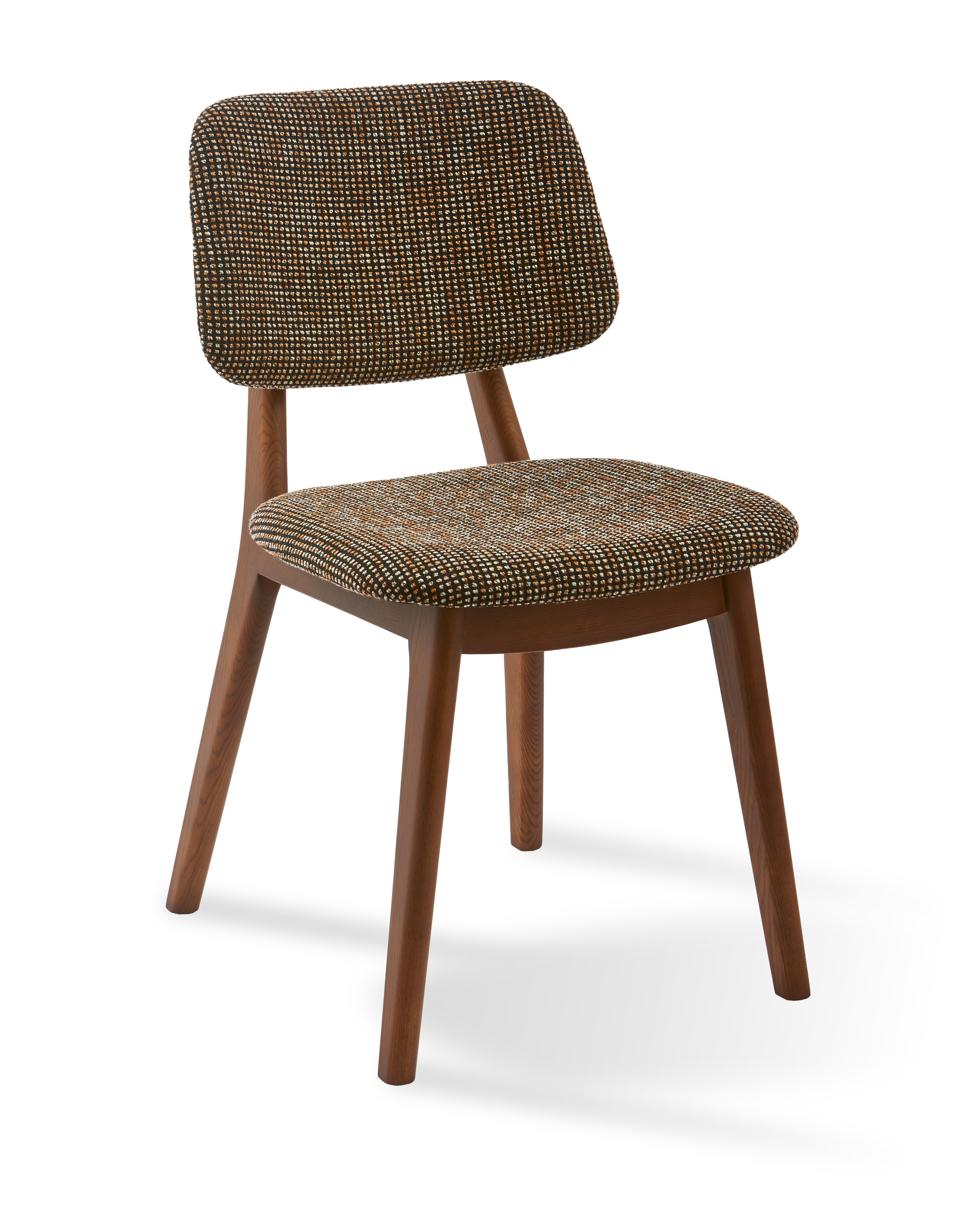 HAPPY DAYS Chair in Dark Brown with Wooden Base