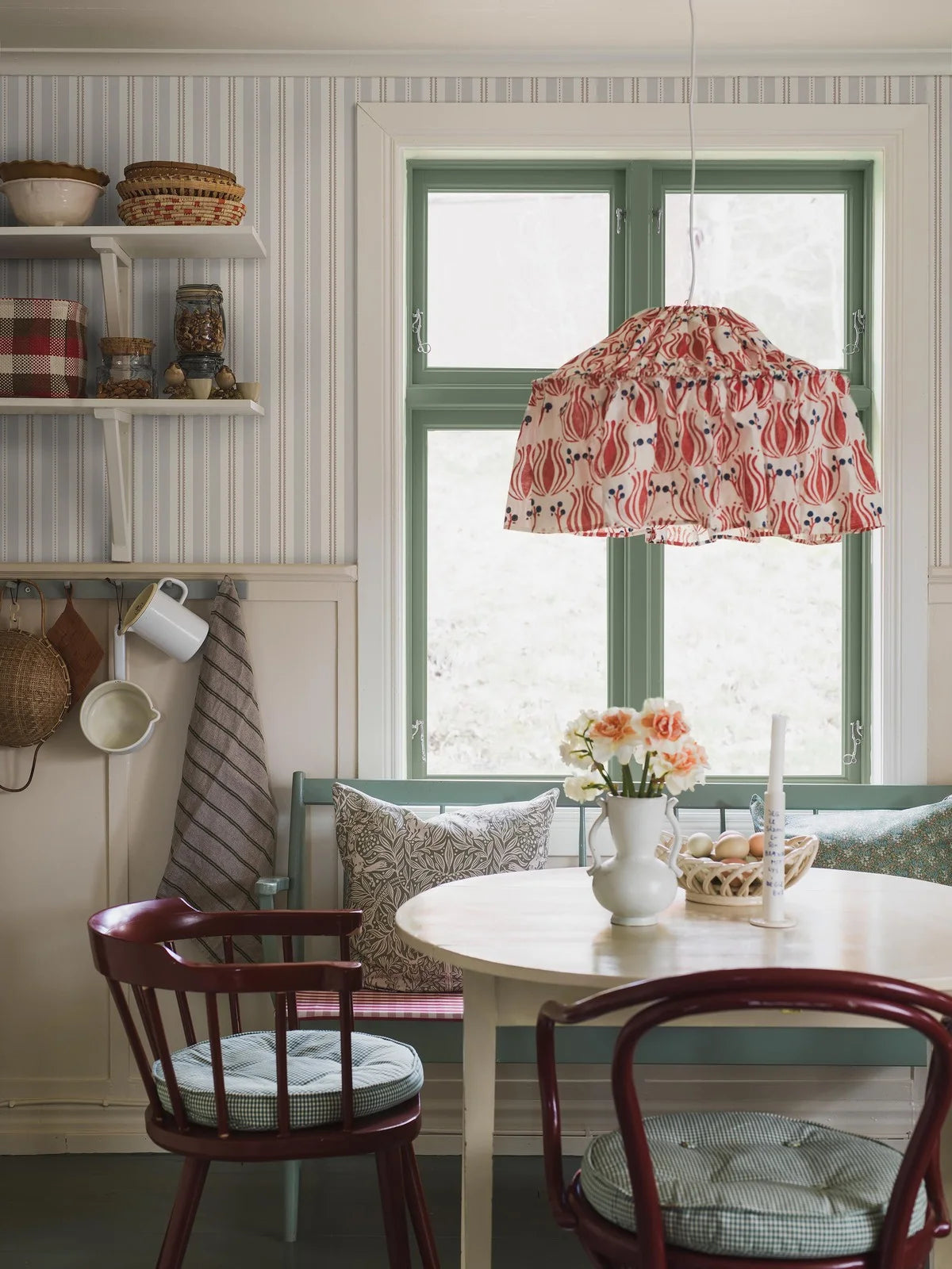 Tapete mit Streifen HEDDA beige mit braun