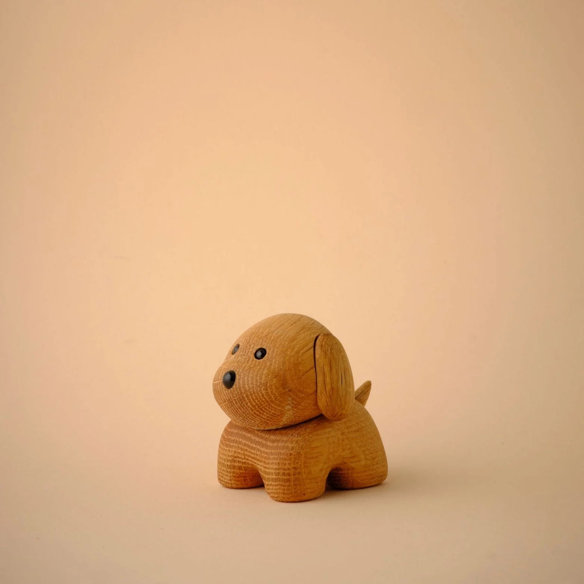 Dekorative Figur DOG aus Eichenholz