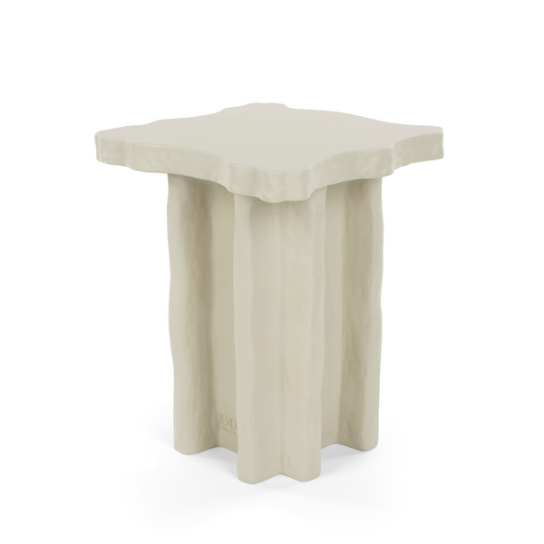 BORN TO BE ALIVE quadratischer Beistelltisch beige