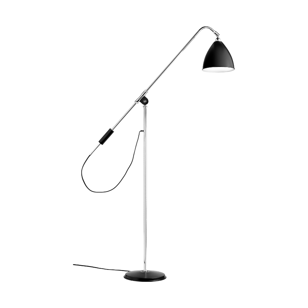 BESTLITE BL4 floor lamp chrome with black shade