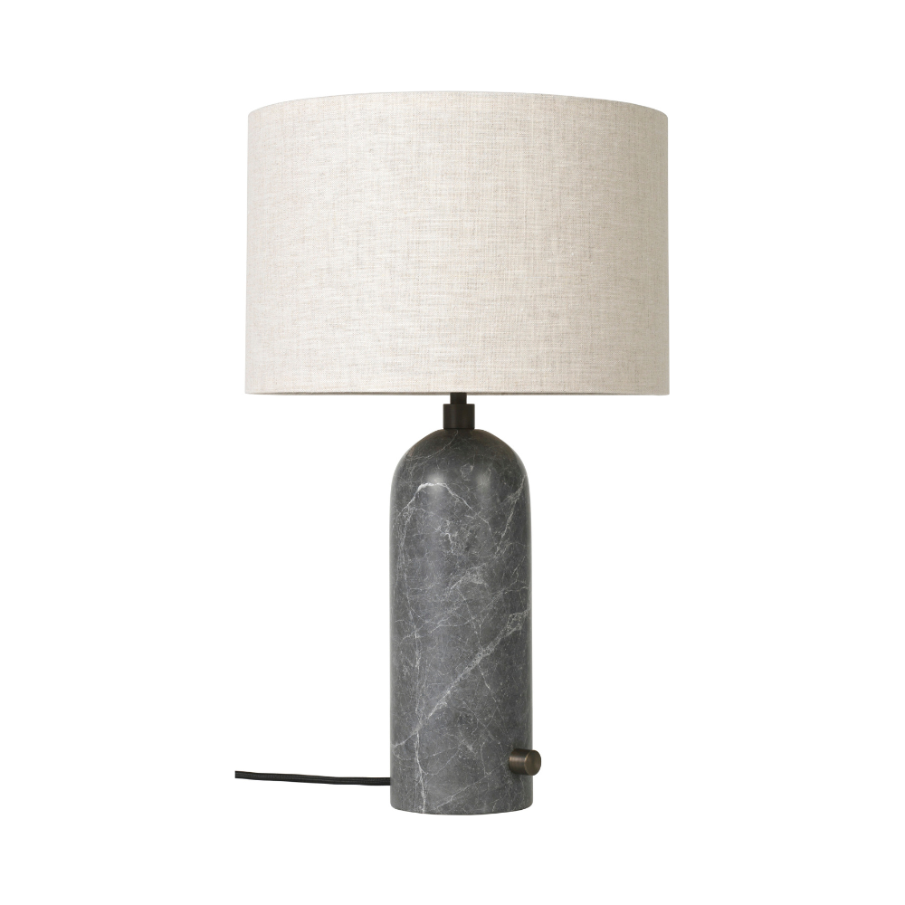 GRAVITY Table Lamp Gray Marble