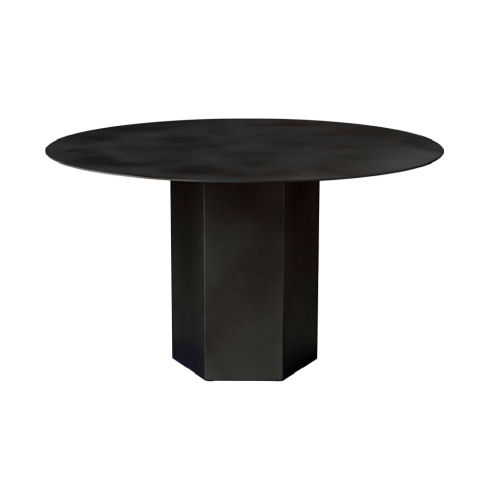 Runder Tisch EPIC schwarze Stahl