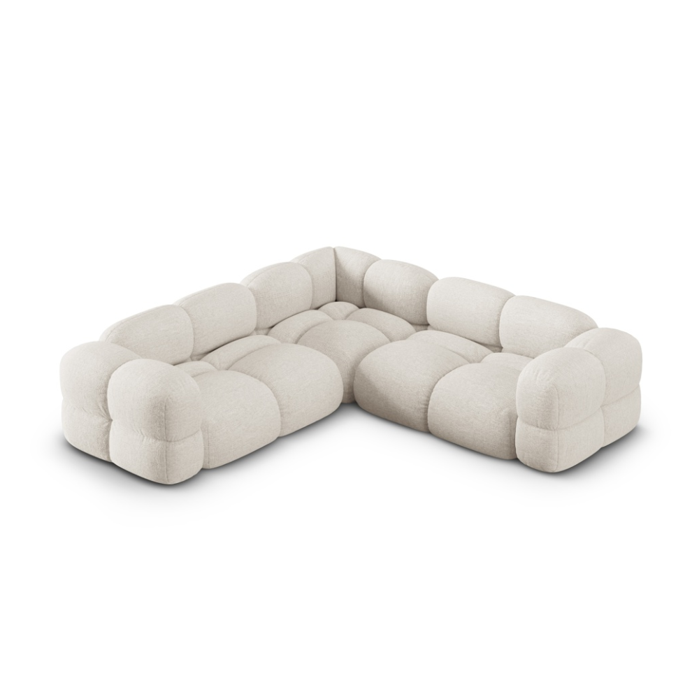 Symmetrical Corner Sofa LORETTO Light Beige