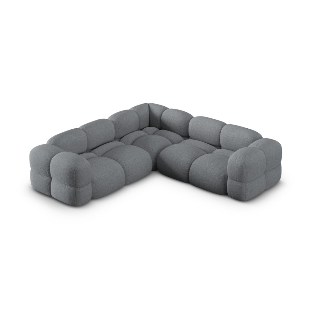 Symmetrical Corner Sofa LORETTO Gray-Blue