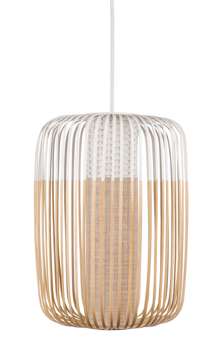 White Bamboo hanging lamp