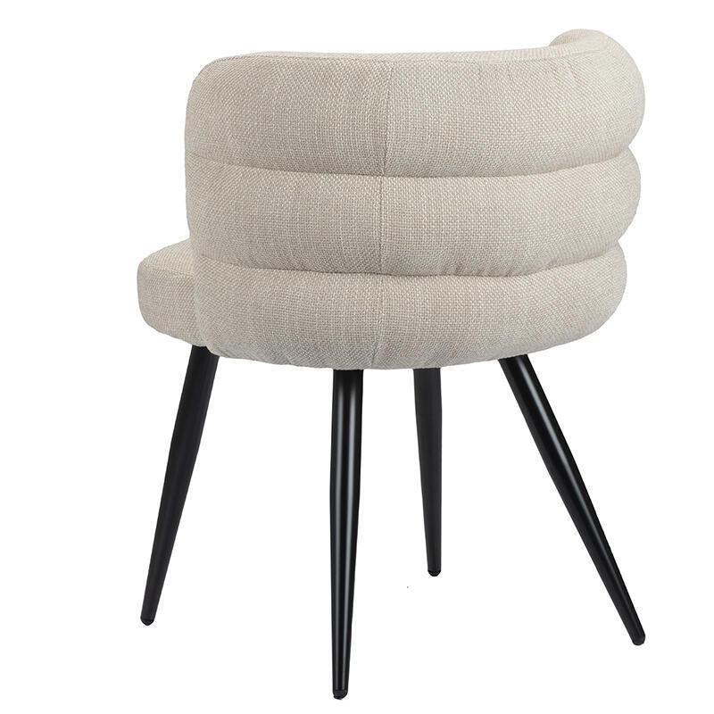 CLOUD Chair Light Beige with Black Base