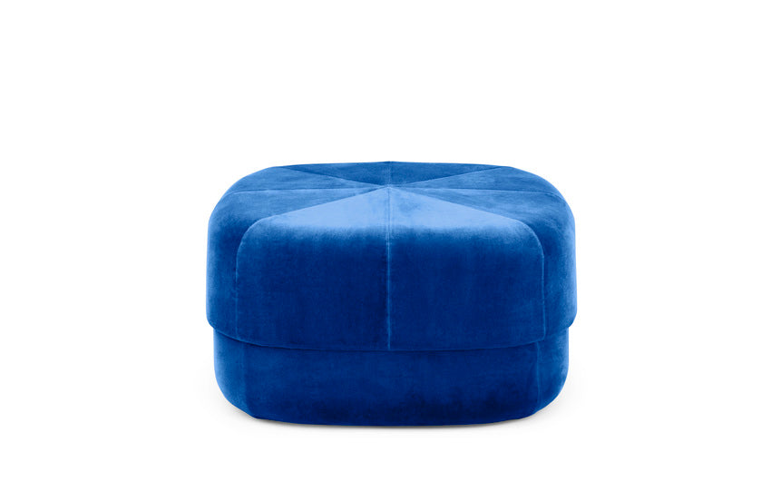 Blue pouf