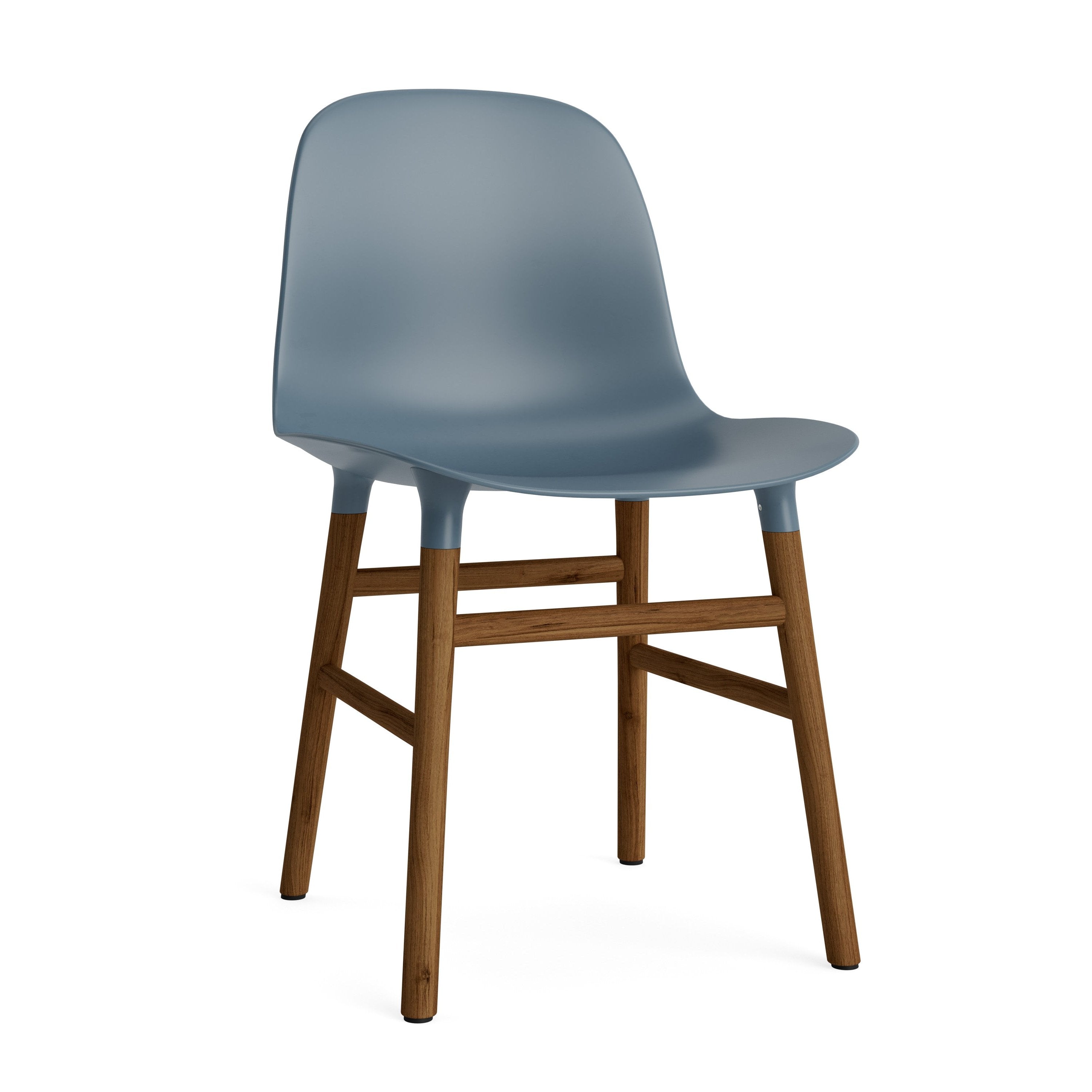 Chair of Blue forms with a nutty base