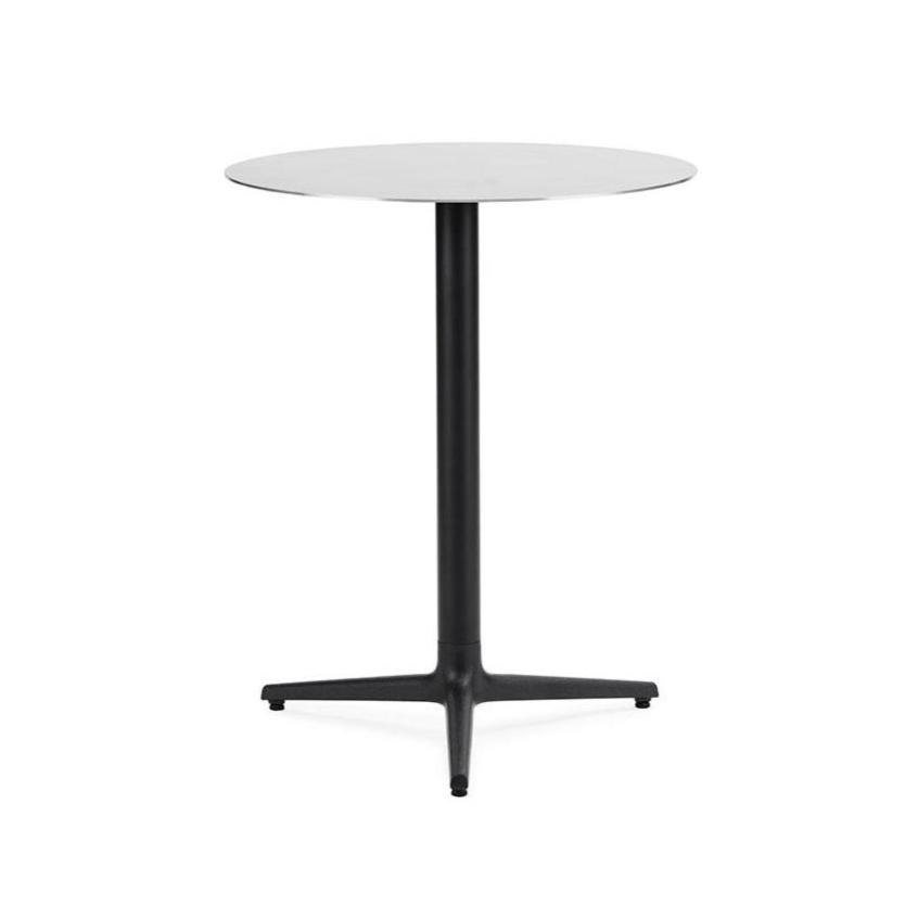 Cafe table Round Allez steel top with a black base