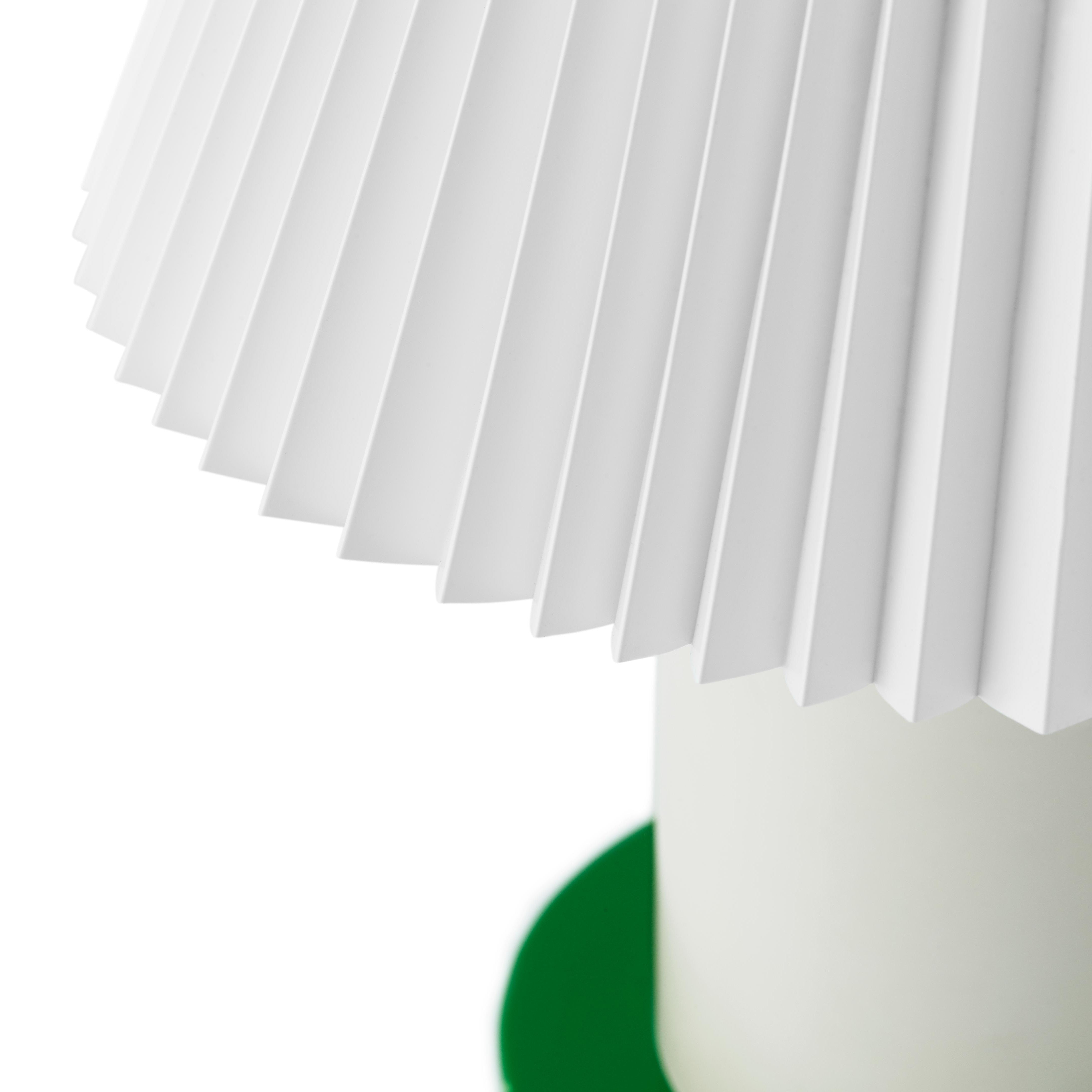 CELLU table lamp white with green base