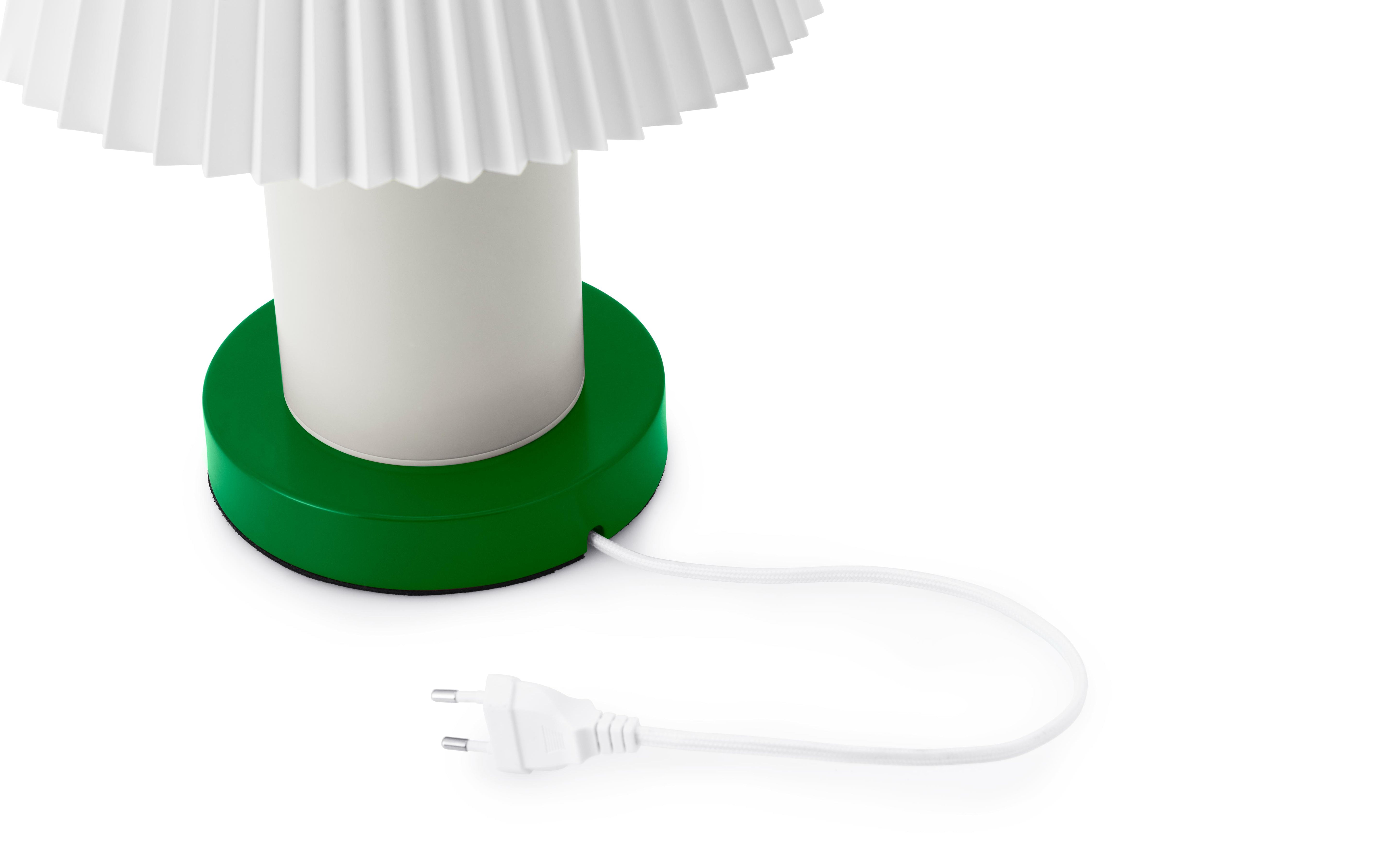 CELLU table lamp white with green base
