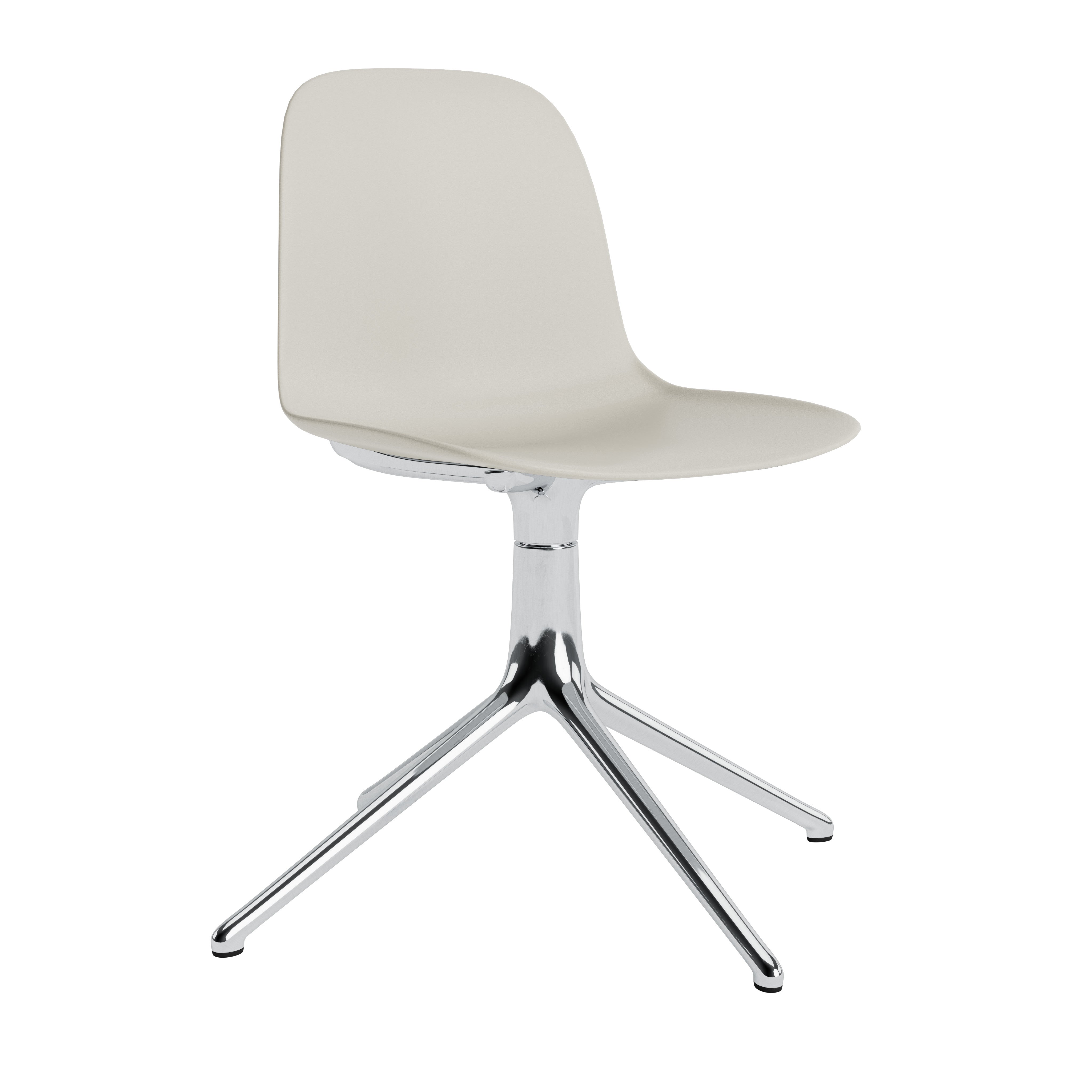 Office Chair von 4L Hellgrau Formen mit einer Aluminiumbasis