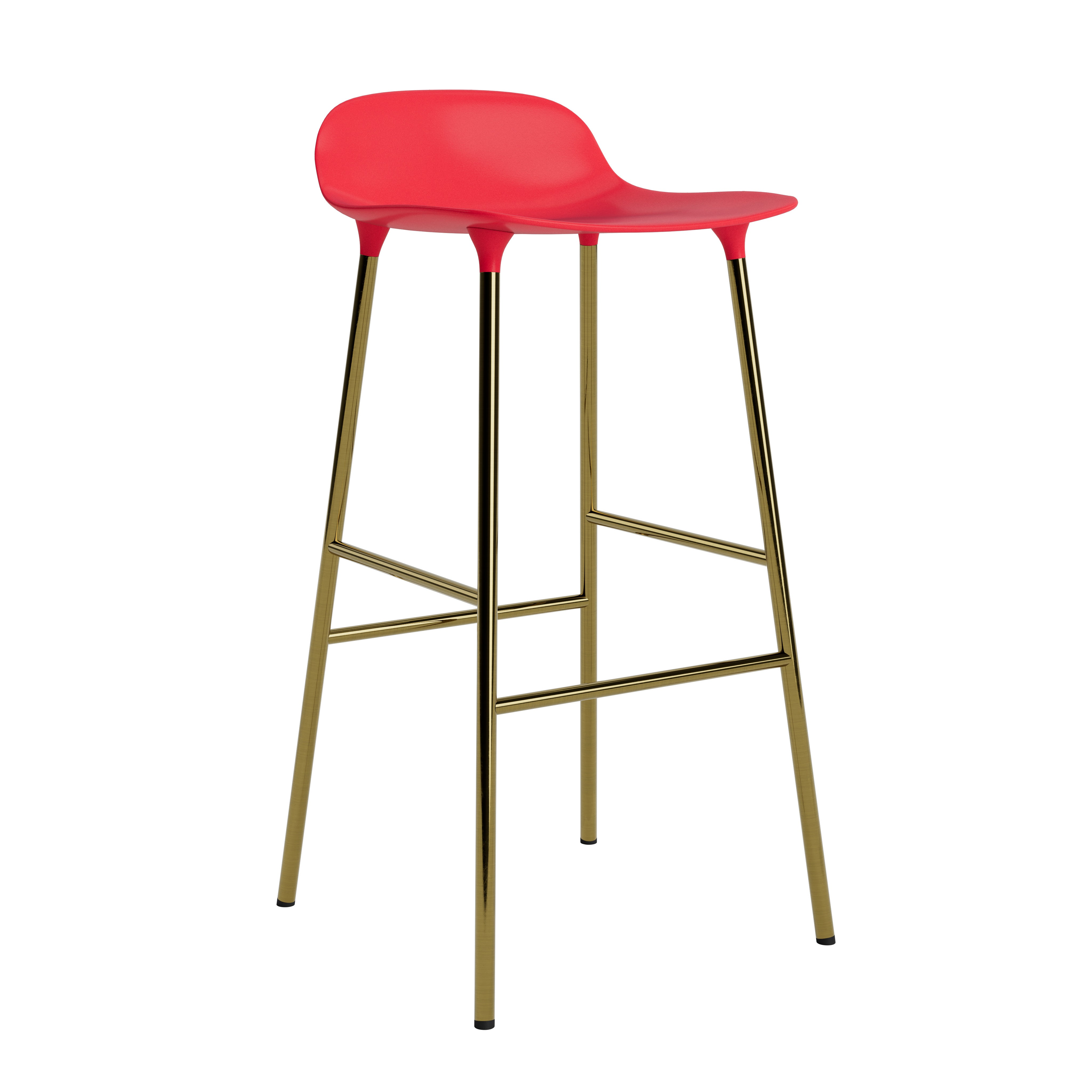 RED FORM HOKER WITH A GOLDEN CASE