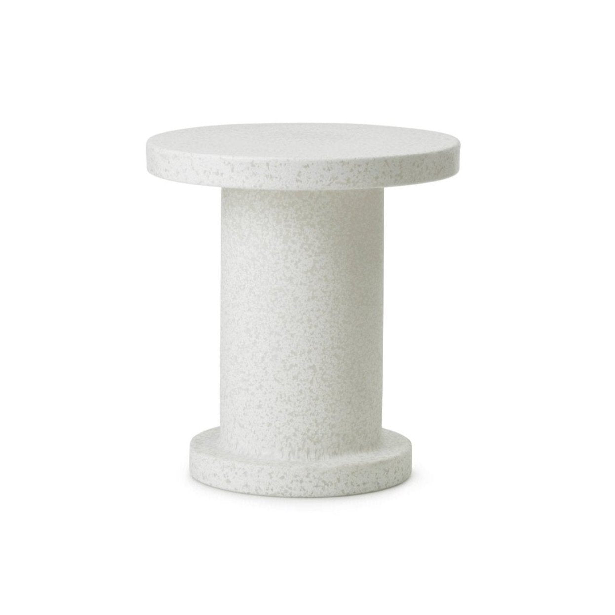 Bit side side table white white