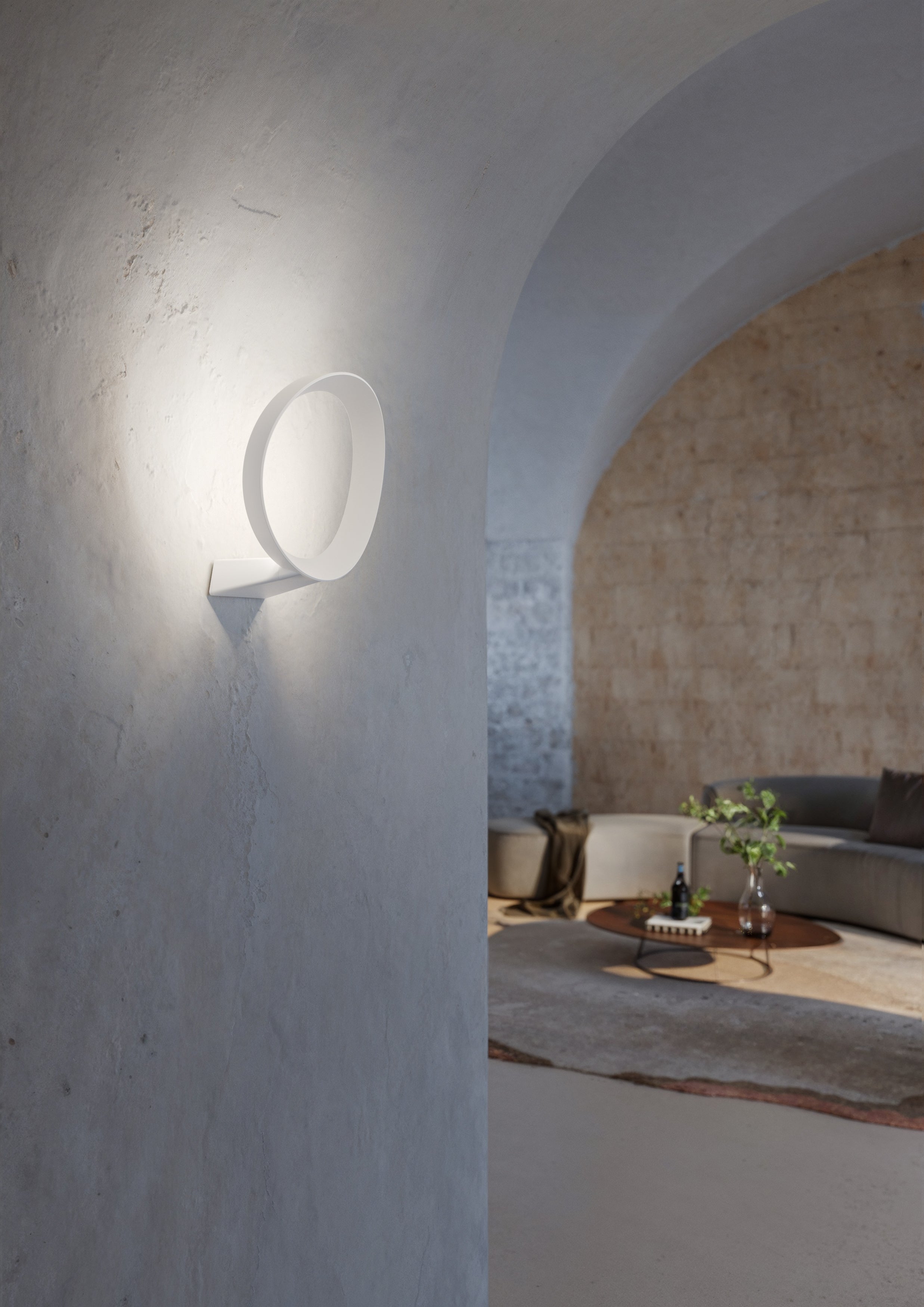 Lampa ścienna LED+O biały