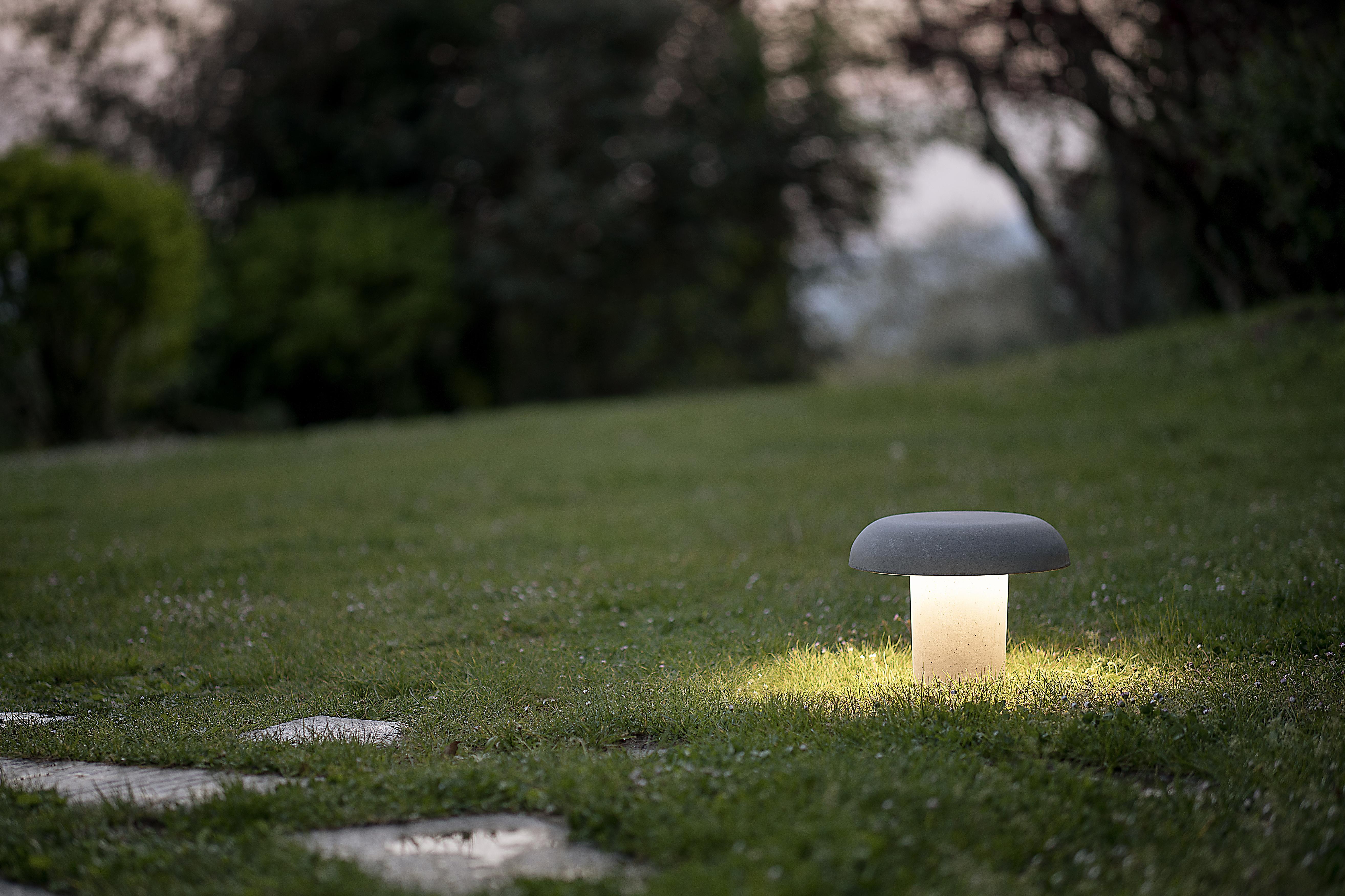 AMANITA outdoor lamp in gray concrete