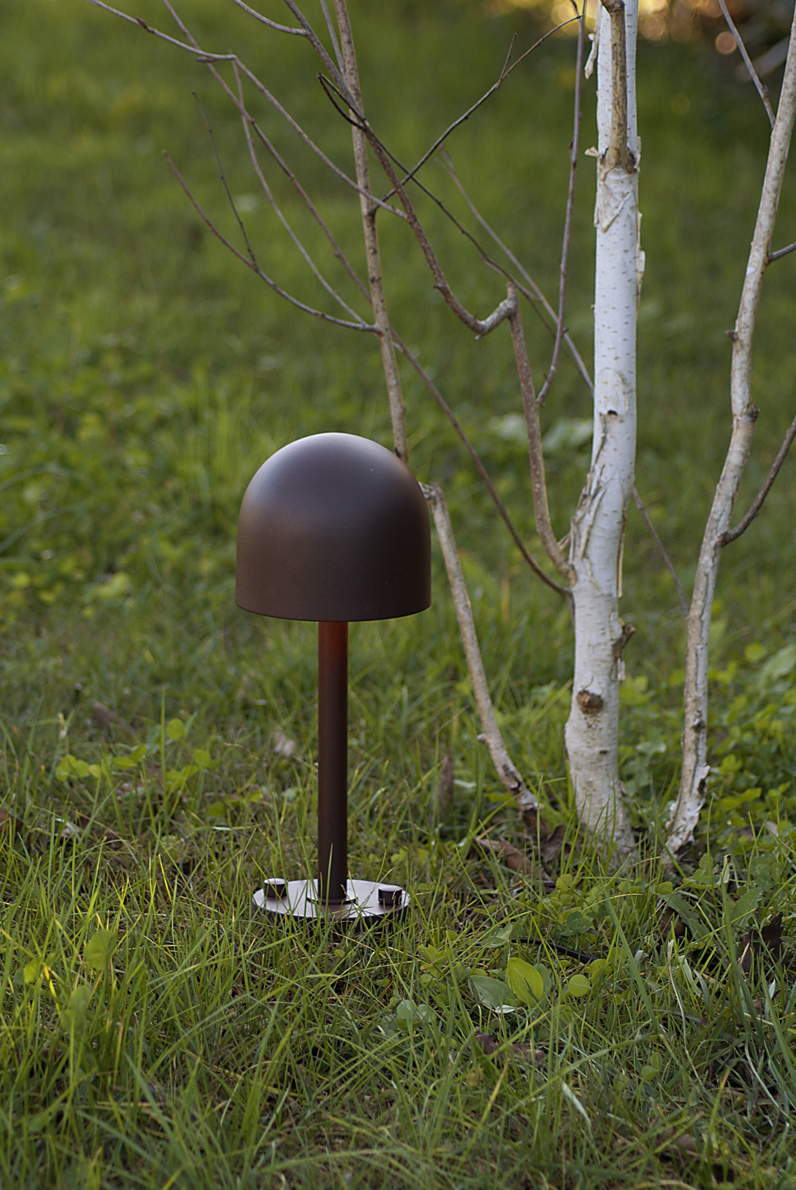 Bodenlampe für den Außenbereich BOLETO braun