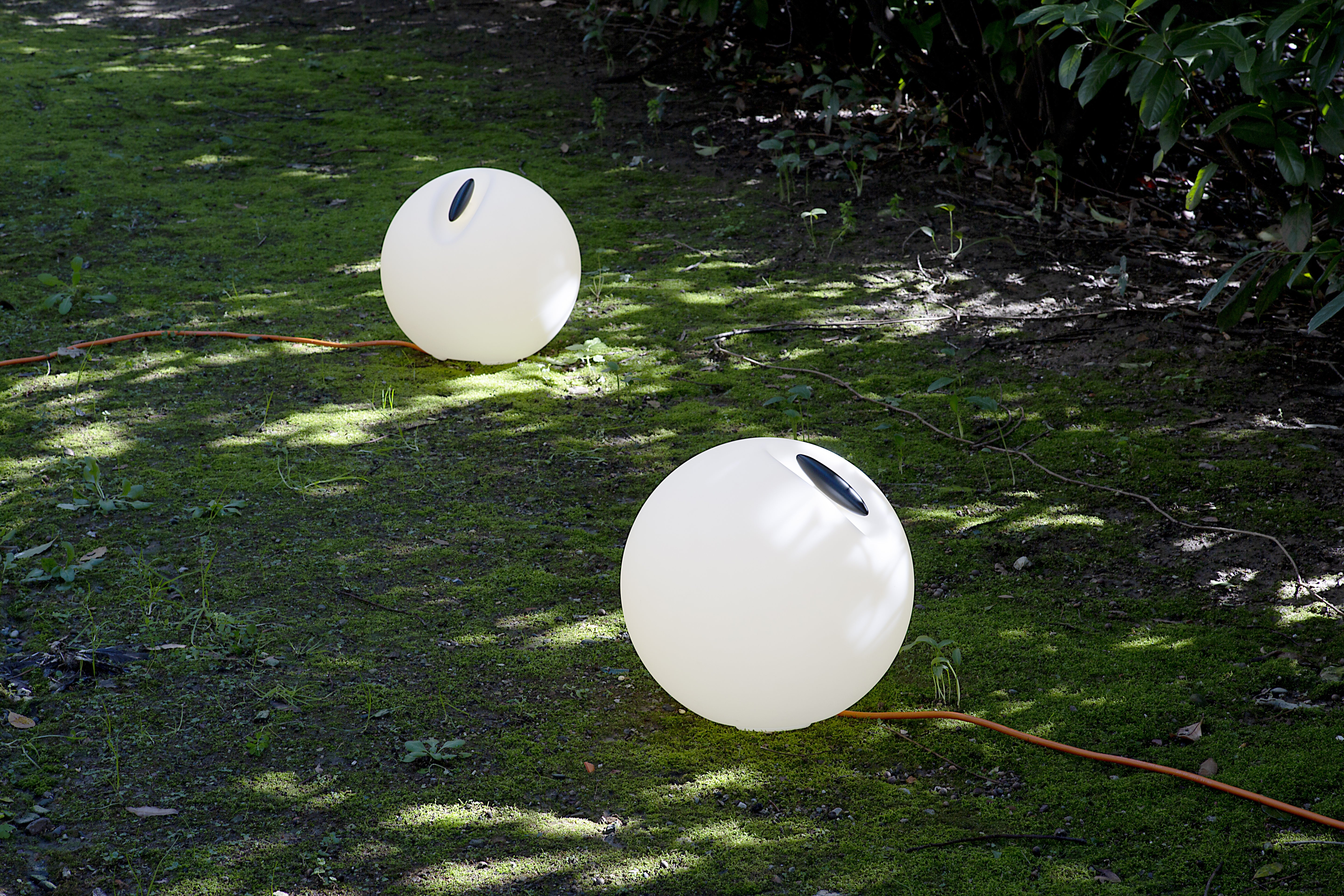 Stehlampe für den Außenbereich BOWL in Weiß