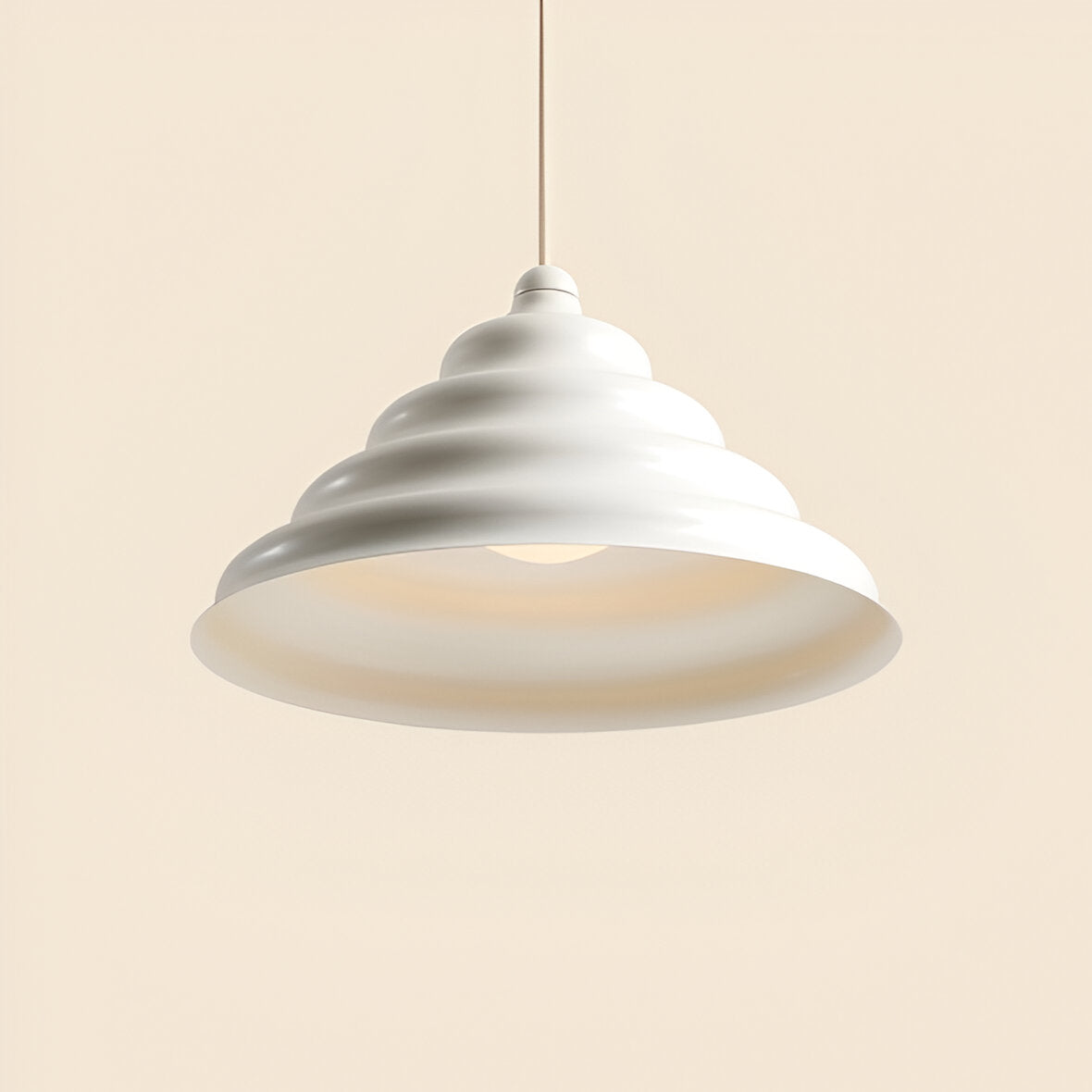 Hängelampe WAVE creme