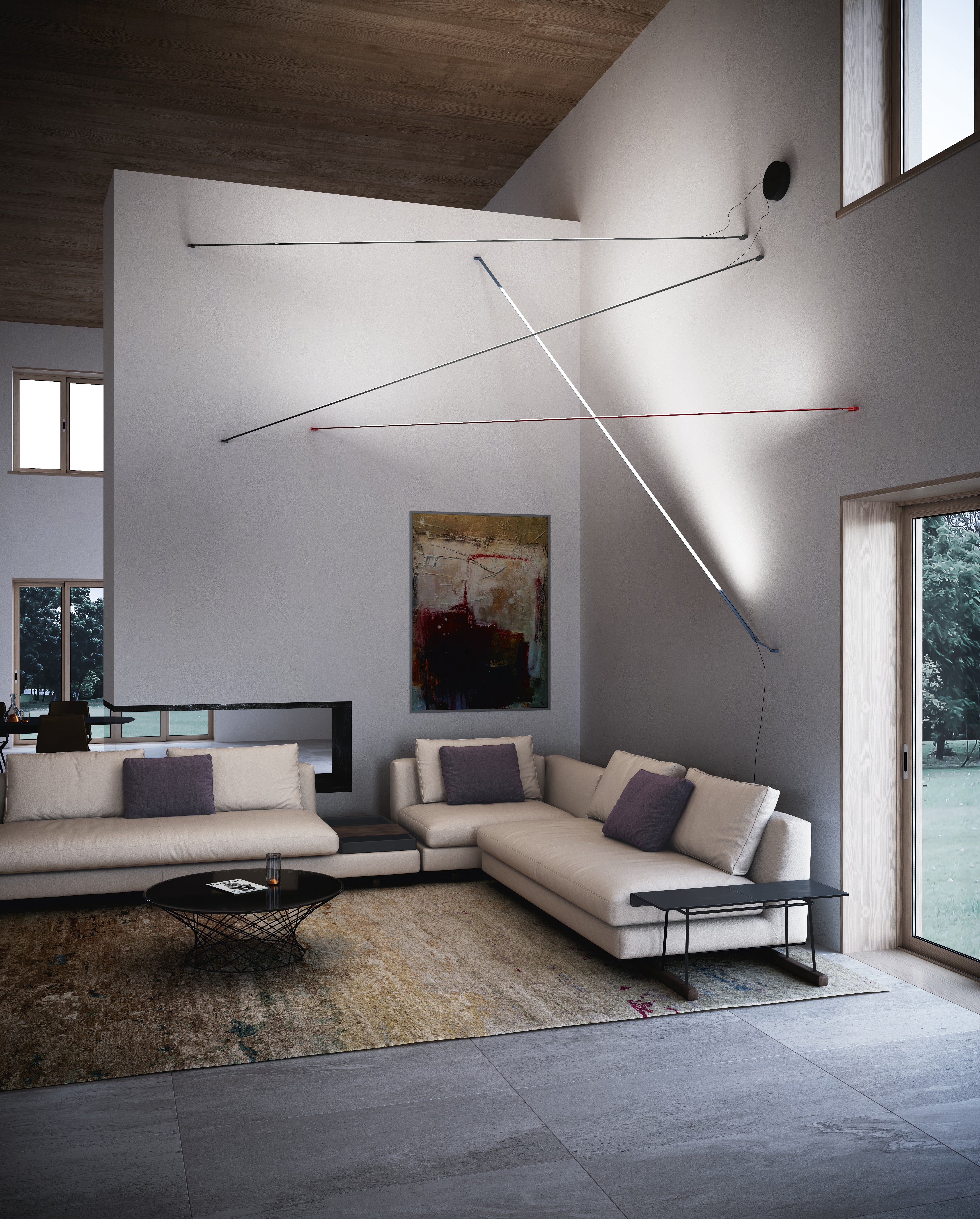Stehlampe ELASTICA gelb