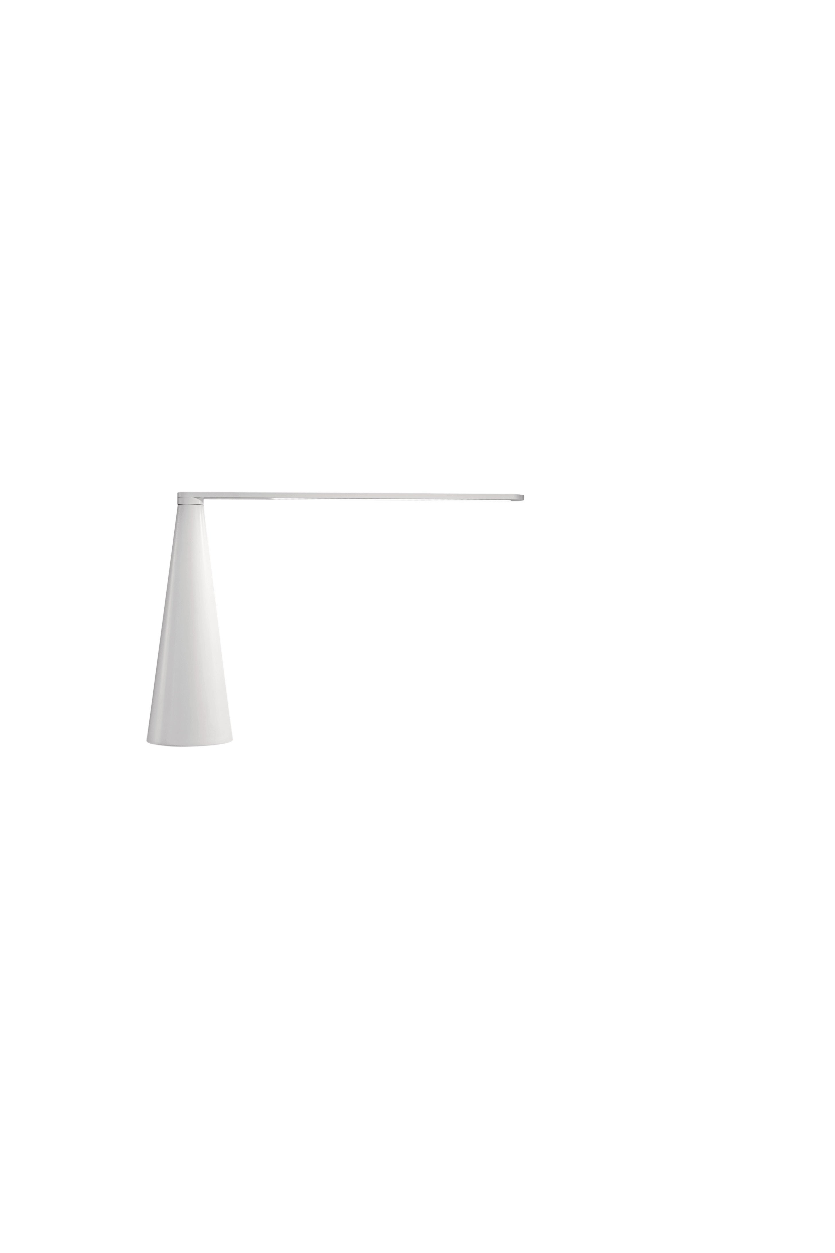 ELICA table lamp in glossy white