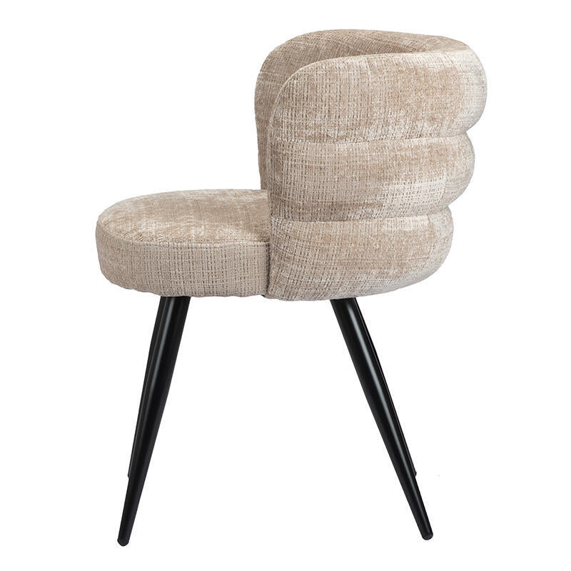 CLOUD Chair Cream Beige with Black Base