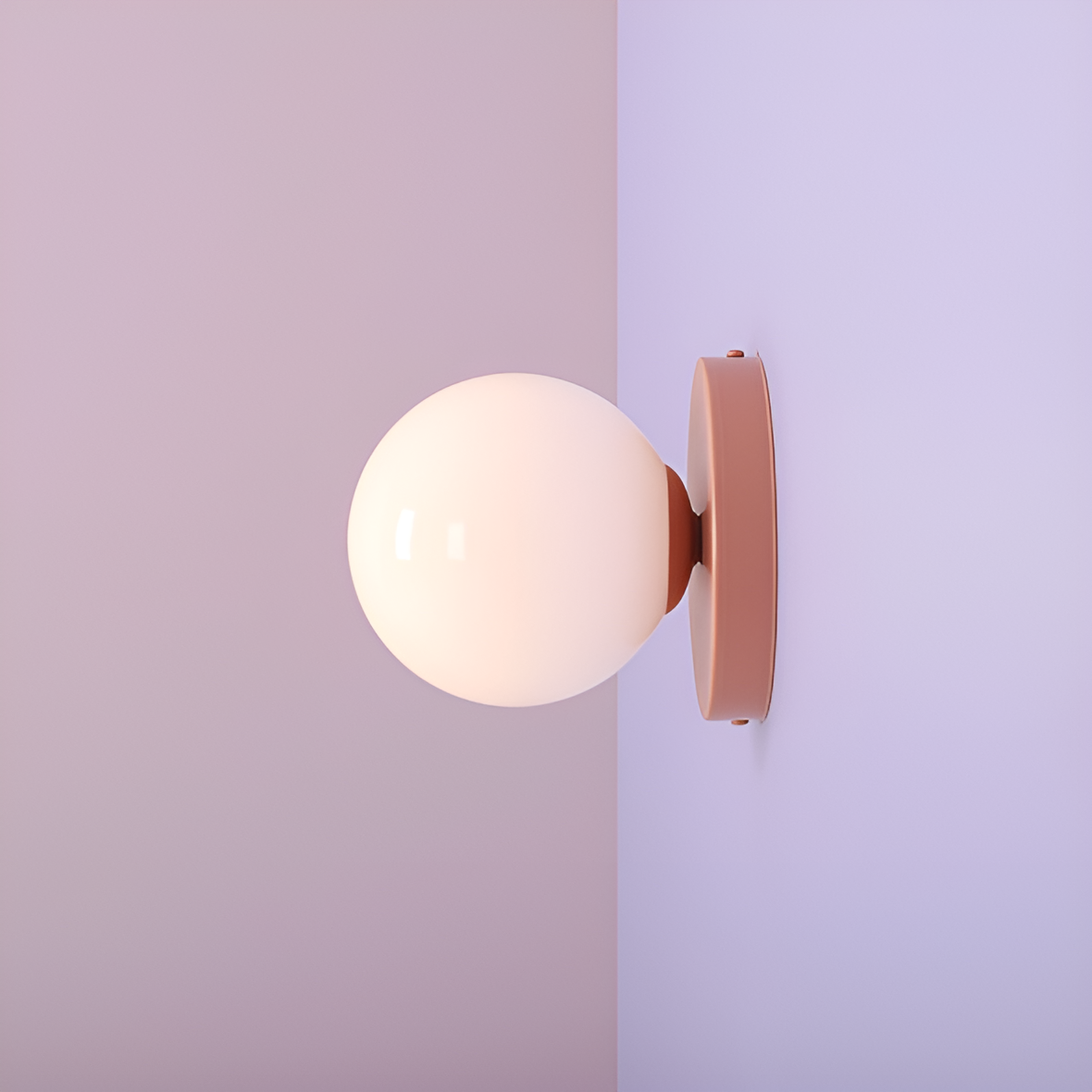 Wandleuchte BALL DUO rosa