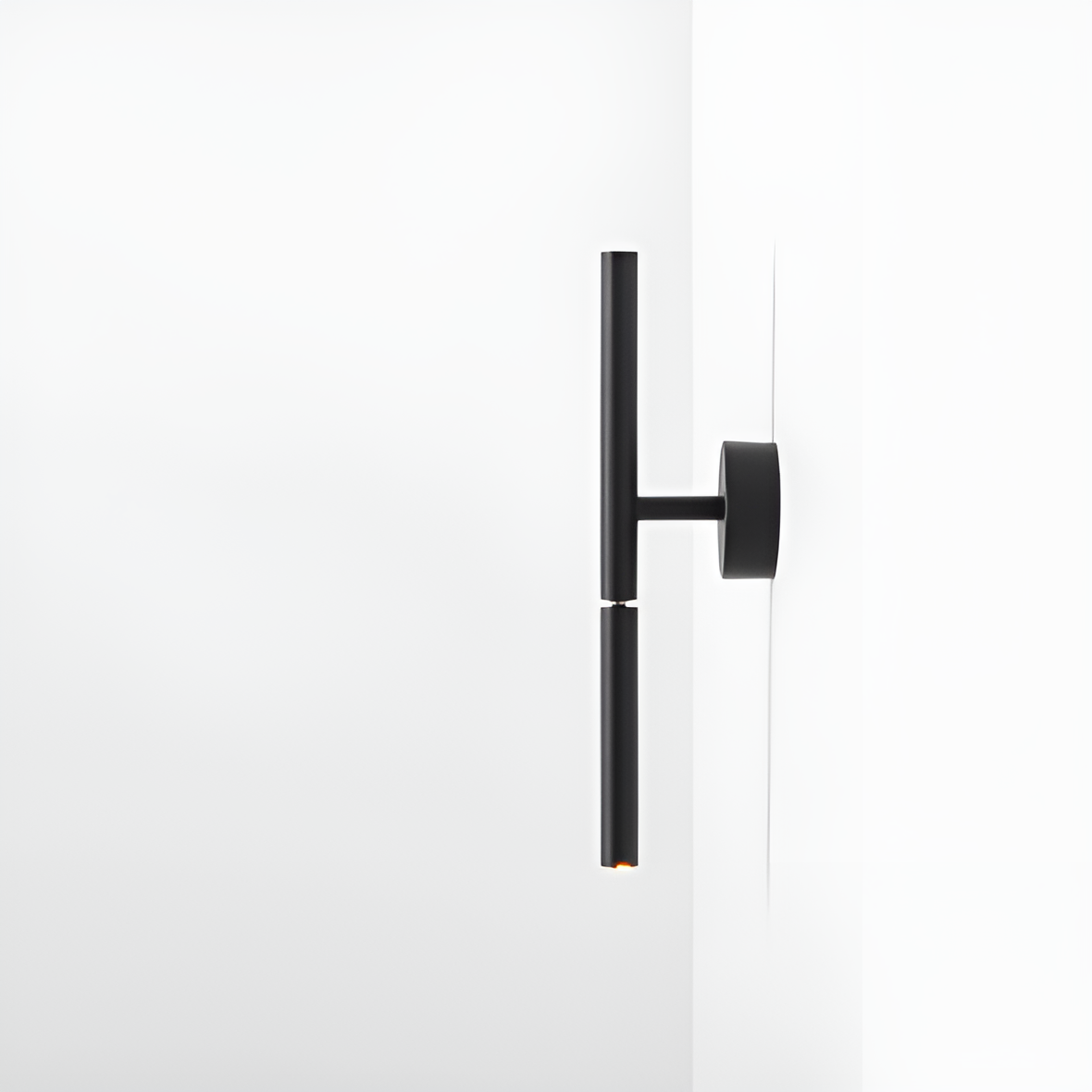 Black stick wall lamp