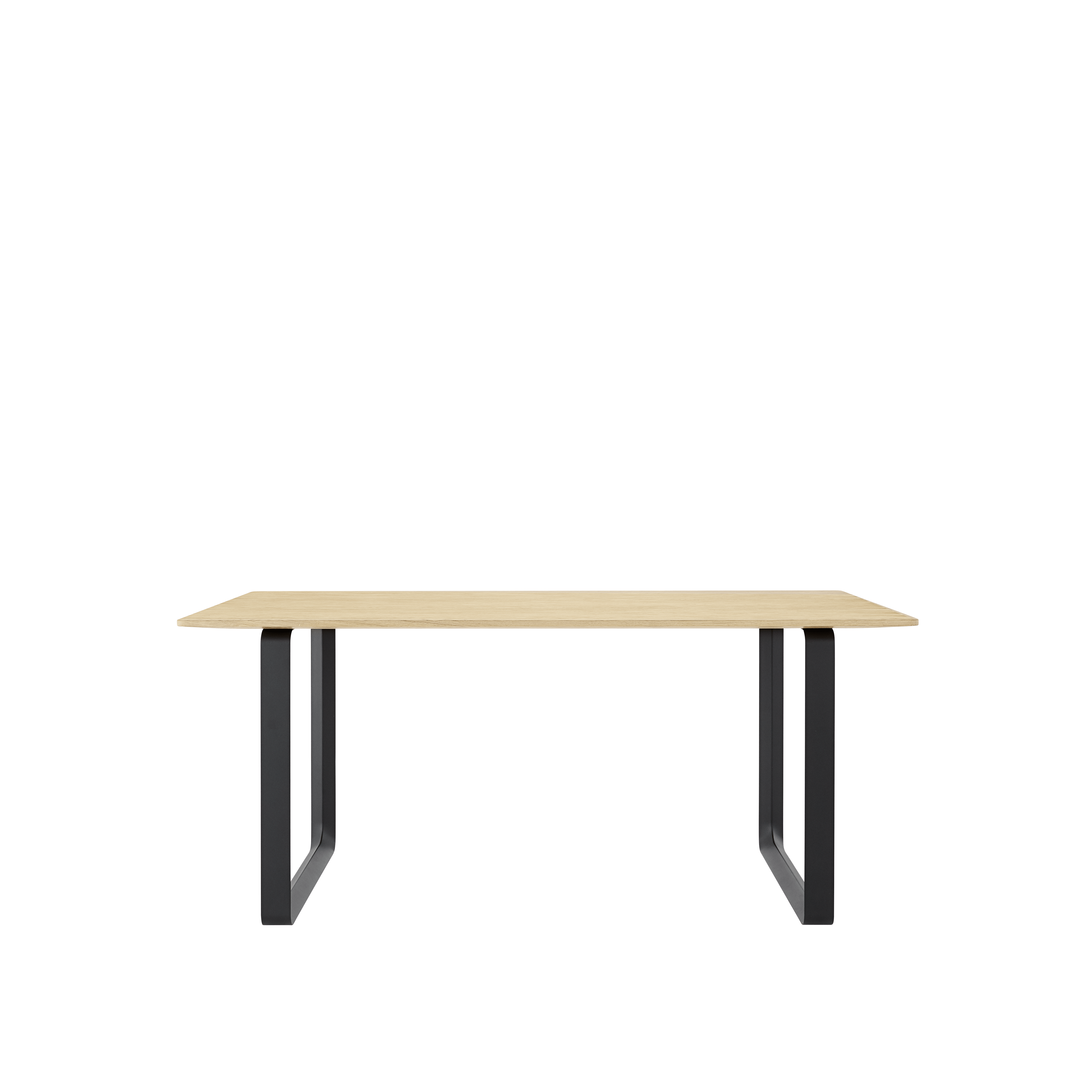 Table 70/70 oak wood with black base