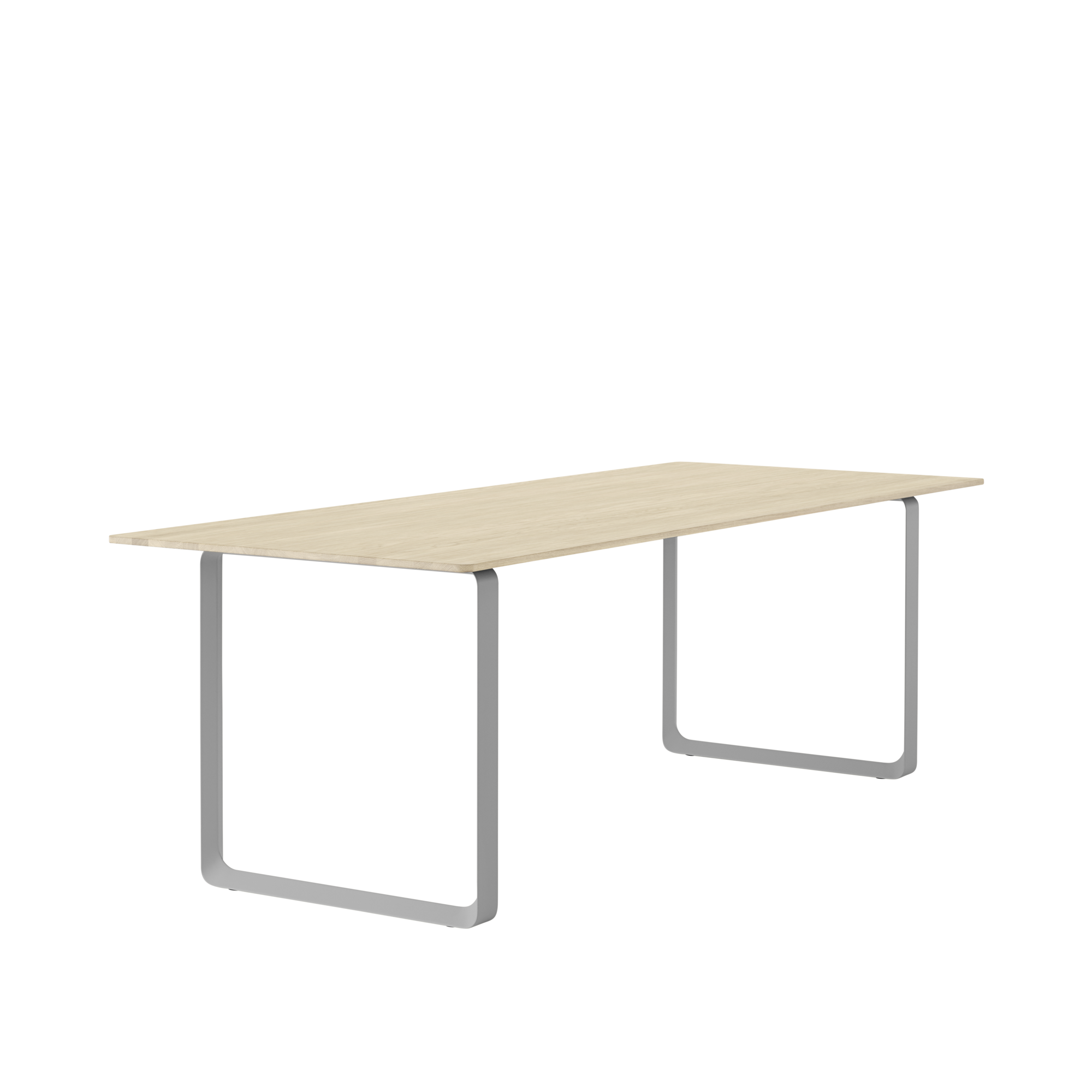 Table 70/70 oak wood with gray base